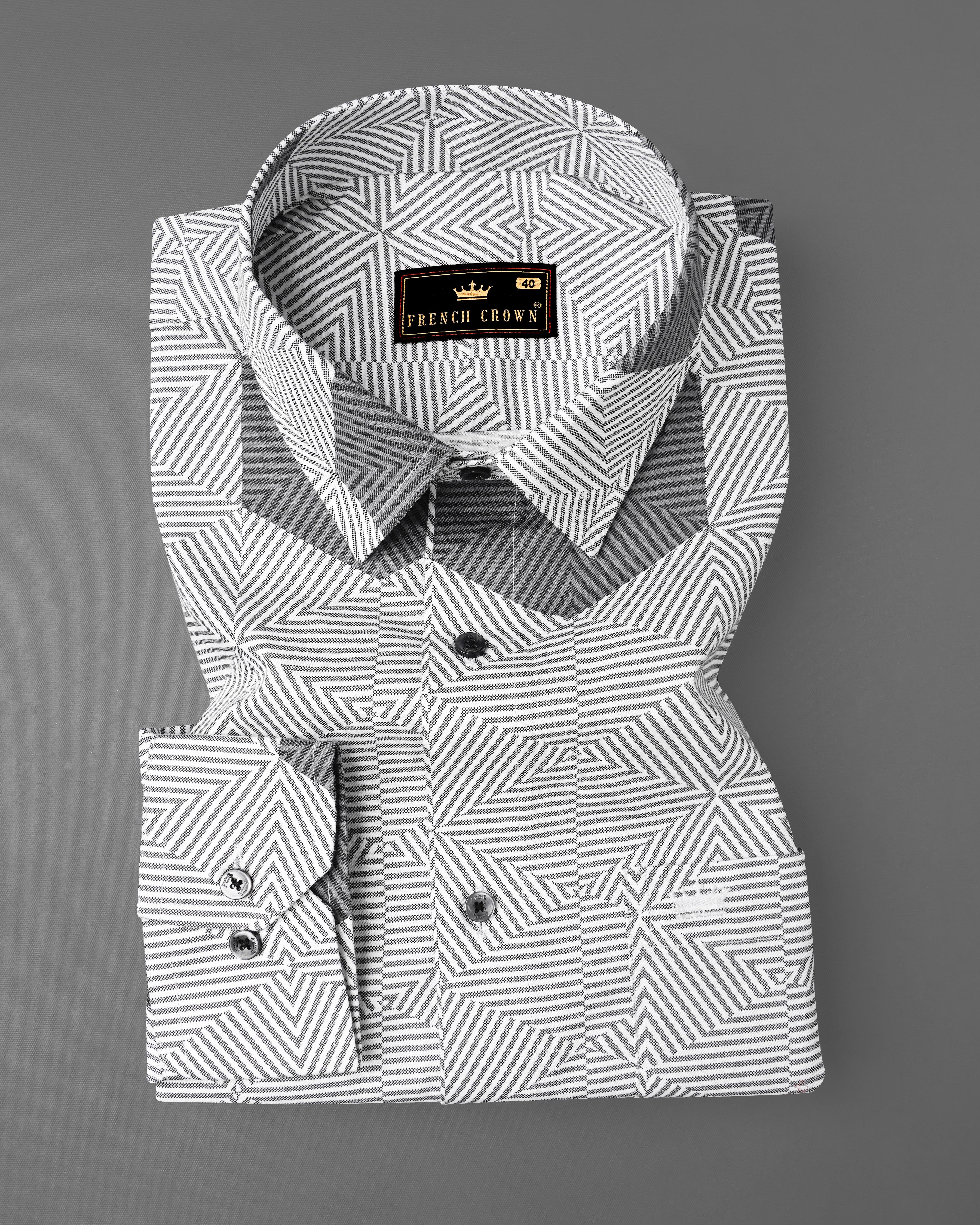 Oslo Gray and Bright White 3D Printed Super Soft Premium Cotton Shirt 8072-BLK-38,8072-BLK-38,8072-BLK-39,8072-BLK-39,8072-BLK-40,8072-BLK-40,8072-BLK-42,8072-BLK-42,8072-BLK-44,8072-BLK-44,8072-BLK-46,8072-BLK-46,8072-BLK-48,8072-BLK-48,8072-BLK-50,8072-BLK-50,8072-BLK-52,8072-BLK-52