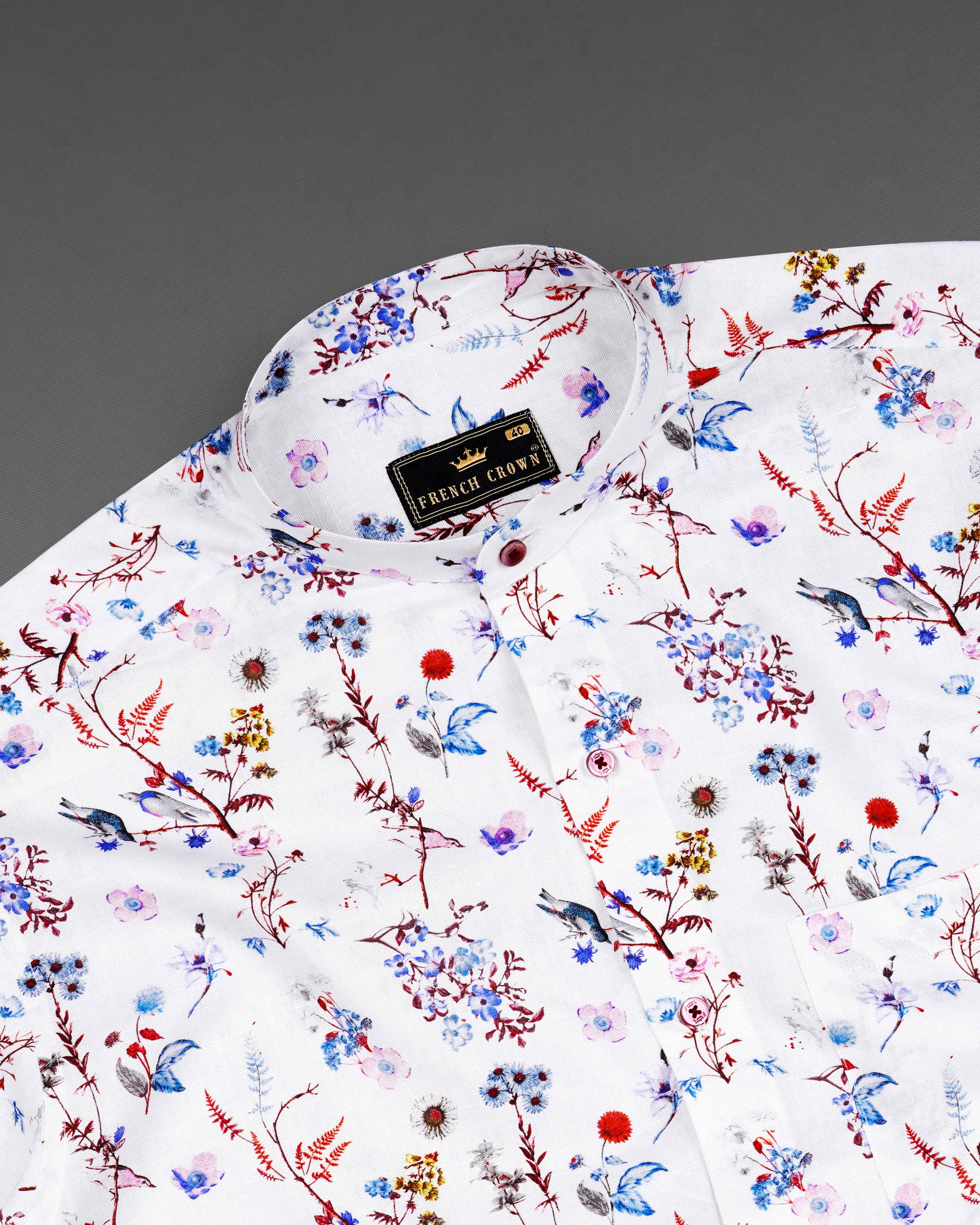 Bright White Floral Printed Luxurious Linen Shirt 8149-M-MN-38, 8149-M-MN-H-38, 8149-M-MN-39, 8149-M-MN-H-39, 8149-M-MN-40, 8149-M-MN-H-40, 8149-M-MN-42, 8149-M-MN-H-42, 8149-M-MN-44, 8149-M-MN-H-44, 8149-M-MN-46, 8149-M-MN-H-46, 8149-M-MN-48, 8149-M-MN-H-48, 8149-M-MN-50, 8149-M-MN-H-50, 8149-M-MN-52, 8149-M-MN-H-52