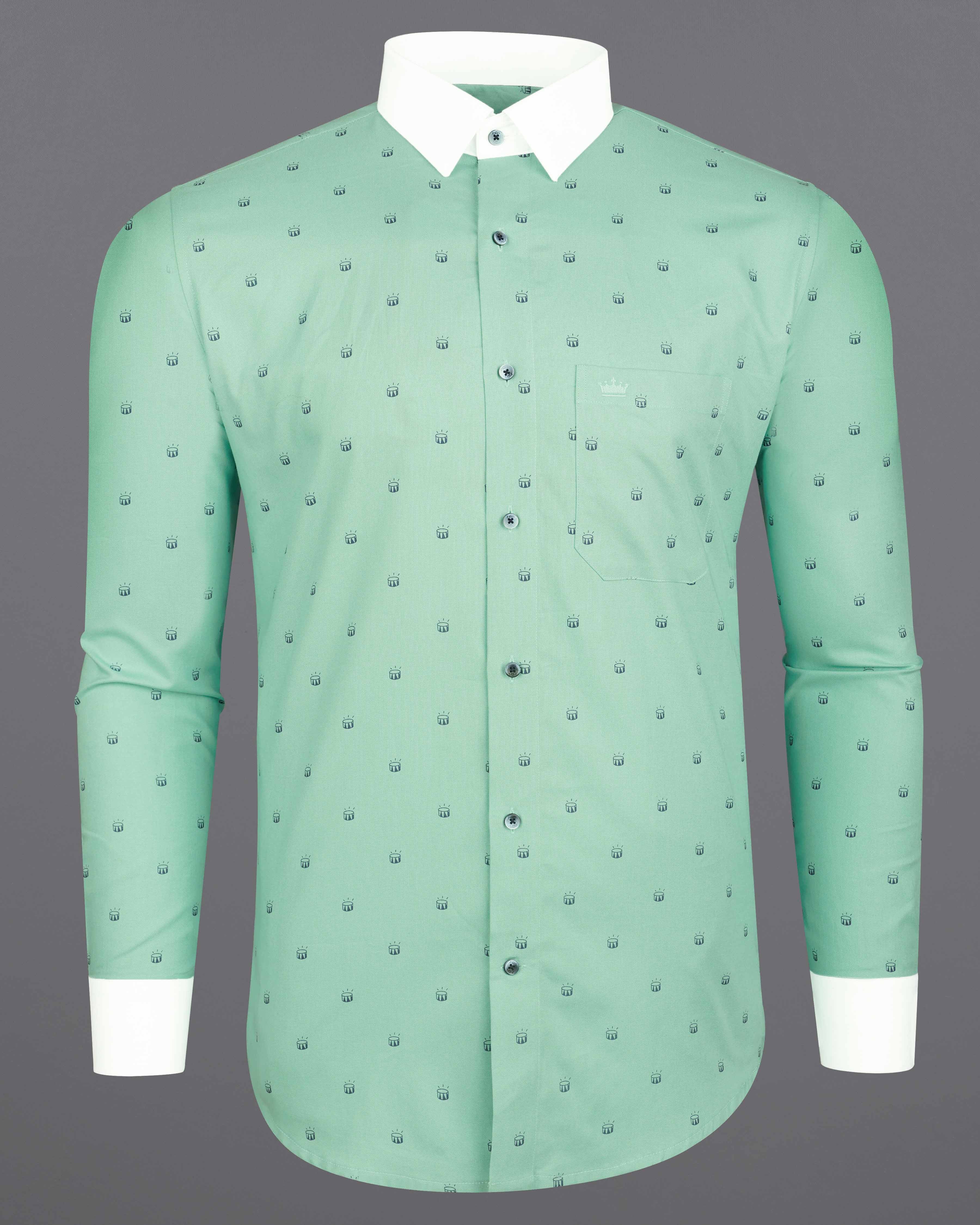 Turquoise Green Drum Printed with White Collar and Cuffs Royal Oxford Shirt 8317-WCC-BLE -38,8317-WCC-BLE -H-38,8317-WCC-BLE -39,8317-WCC-BLE -H-39,8317-WCC-BLE -40,8317-WCC-BLE -H-40,8317-WCC-BLE -42,8317-WCC-BLE -H-42,8317-WCC-BLE -44,8317-WCC-BLE -H-44,8317-WCC-BLE -46,8317-WCC-BLE -H-46,8317-WCC-BLE -48,8317-WCC-BLE -H-48,8317-WCC-BLE -50,8317-WCC-BLE -H-50,8317-WCC-BLE -52,8317-WCC-BLE -H-52