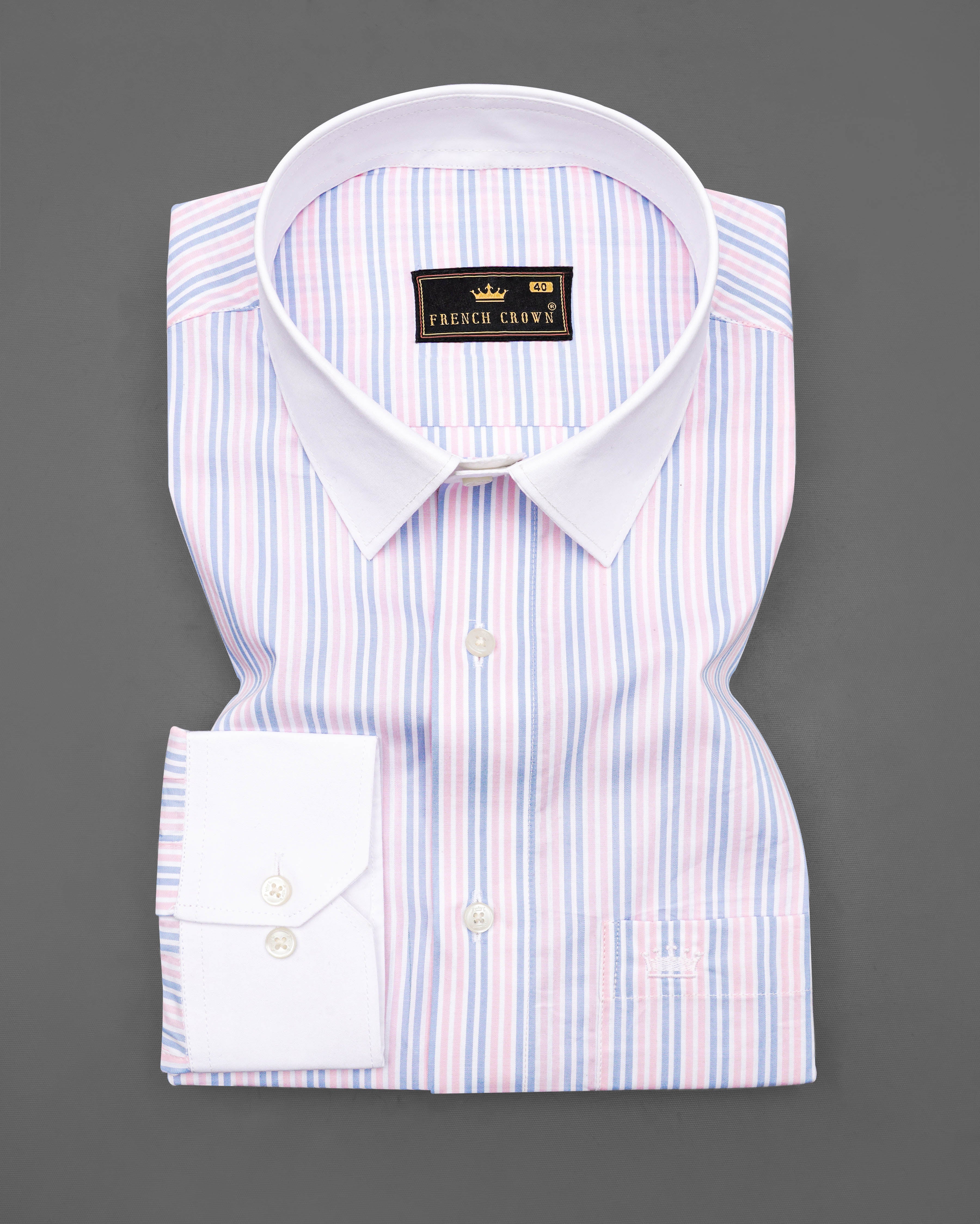 Lilac Pink and Portage Blue Striped with White Collar Premium Cotton Shirt 8323-WCC -38,8323-WCC -H-38,8323-WCC -39,8323-WCC -H-39,8323-WCC -40,8323-WCC -H-40,8323-WCC -42,8323-WCC -H-42,8323-WCC -44,8323-WCC -H-44,8323-WCC -46,8323-WCC -H-46,8323-WCC -48,8323-WCC -H-48,8323-WCC -50,8323-WCC -H-50,8323-WCC -52,8323-WCC -H-52