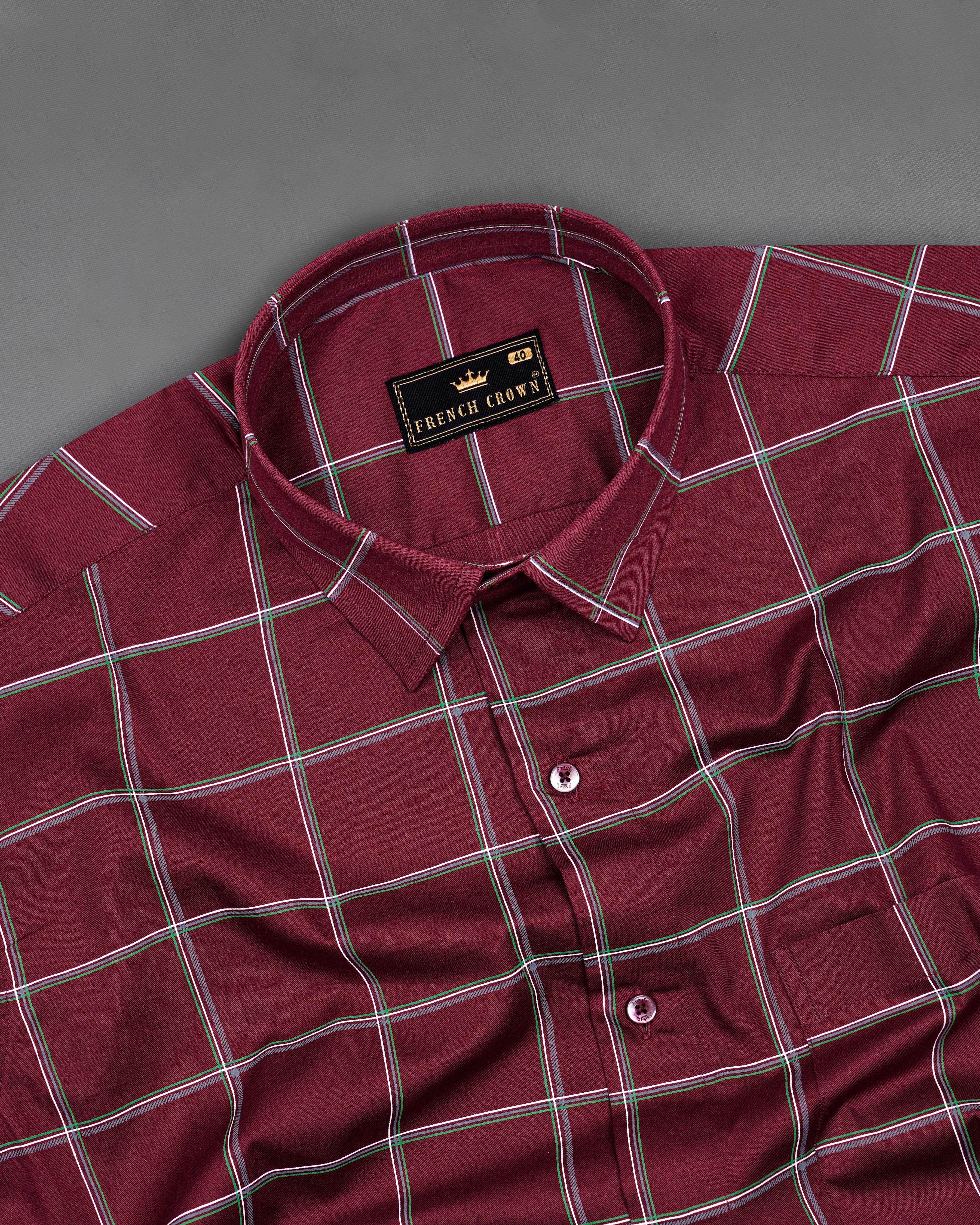 Persianplum Red Windowpane Royal Oxford Shirt 8406-MN-38, 8406-MN-H-38, 8406-MN-39,8406-MN-H-39, 8406-MN-40, 8406-MN-H-40, 8406-MN-42, 8406-MN-H-42, 8406-MN-44, 8406-MN-H-44, 8406-MN-46, 8406-MN-H-46, 8406-MN-48, 8406-MN-H-48, 8406-MN-50, 8406-MN-H-50, 8406-MN-52, 8406-MN-H-52