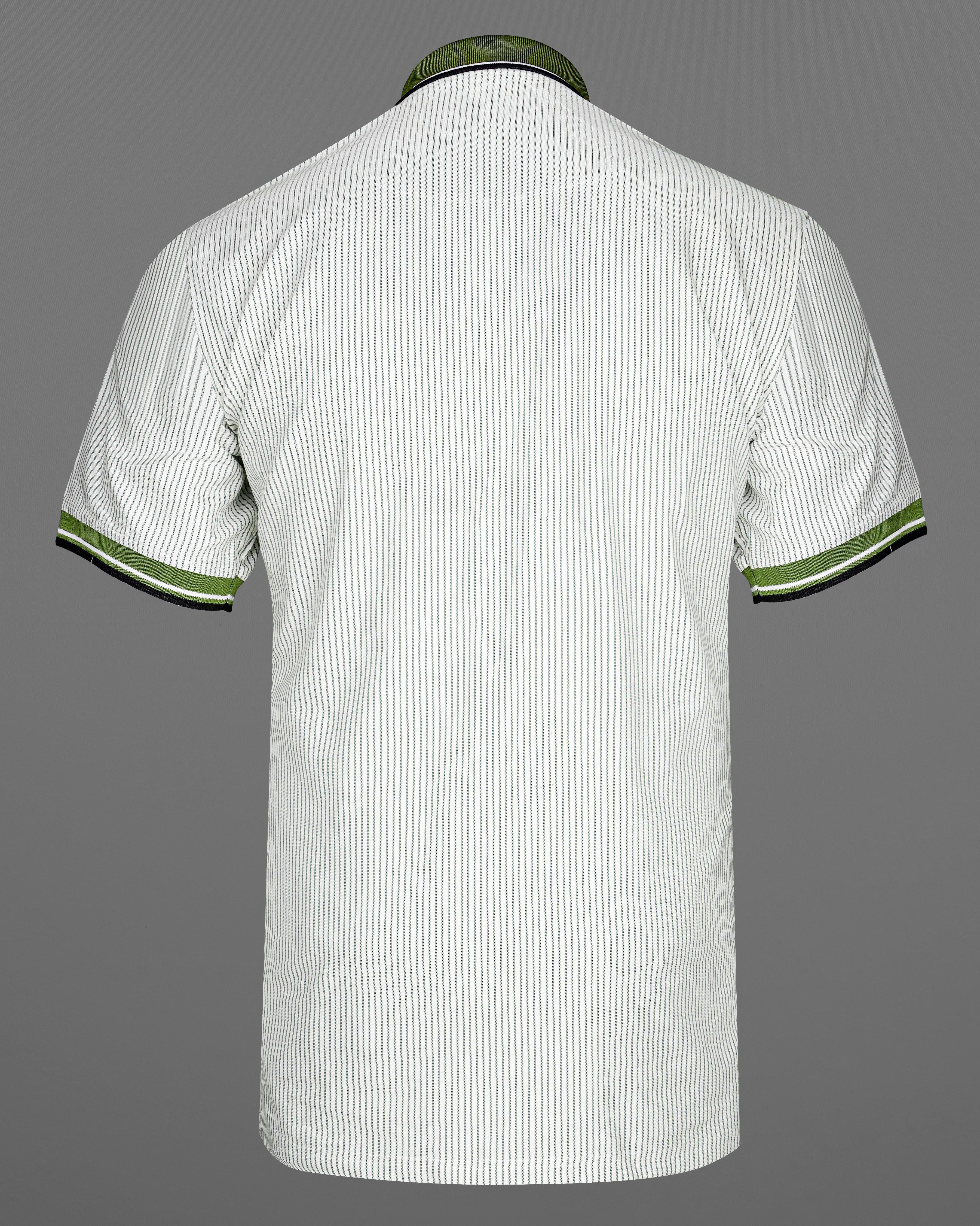 Bright White with Lunar Green Striped Royal Oxford Designer Polo Shirt 8475-PC-TS-38,8475-PC-TS-H-38,8475-PC-TS-39,8475-PC-TS-H-39,8475-PC-TS-40,8475-PC-TS-H-40,8475-PC-TS-42,8475-PC-TS-H-42,8475-PC-TS-44,8475-PC-TS-H-44,8475-PC-TS-46,8475-PC-TS-H-46,8475-PC-TS-48,8475-PC-TS-H-48,8475-PC-TS-50,8475-PC-TS-H-50,8475-PC-TS-52,8475-PC-TS-H-52