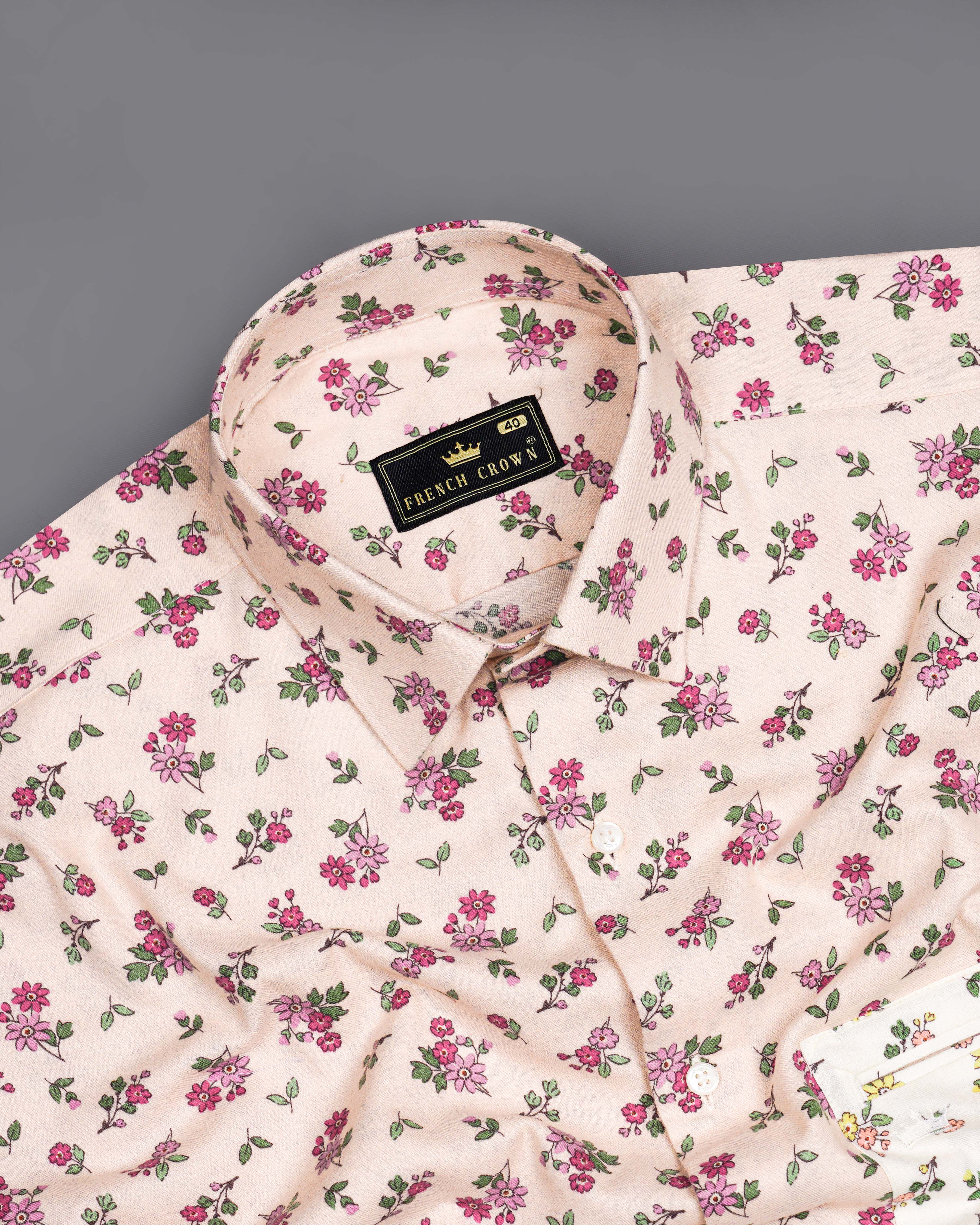 Sea Shell Cream with Dust Storm Brown Ditsy Printed Flannel Designer Shirt 8540-P470-38,8540-P470-H-38,8540-P470-389,8540-P470-389,8540-P470-40,8540-P470-H-40,8540-P470-402,8540-P470-402,8540-P470-404,8540-P470-404,8540-P470-406,8540-P470-406,8540-P470-408,8540-P470-408,8540-P470-50,8540-P470-H-50,8540-P470-502,8540-P470-502