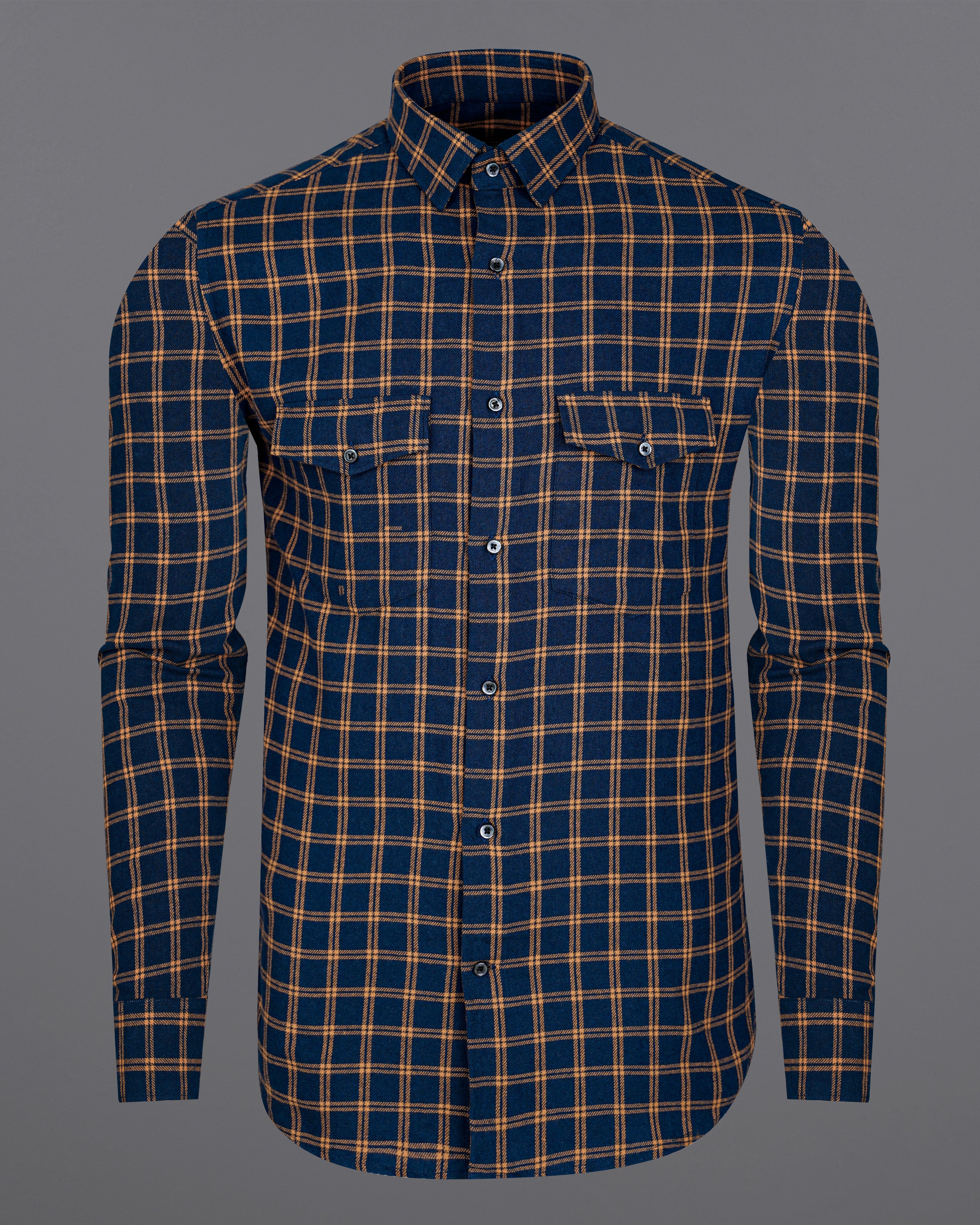 Firefly Blue with Salmon Brown Twill Plaid Premium Cotton Overshirt 8546-BLE-OS-FP-38,8546-BLE-OS-FP-H-38,8546-BLE-OS-FP-39,8546-BLE-OS-FP-H-39,8546-BLE-OS-FP-40,8546-BLE-OS-FP-H-40,8546-BLE-OS-FP-42,8546-BLE-OS-FP-H-42,8546-BLE-OS-FP-44,8546-BLE-OS-FP-H-44,8546-BLE-OS-FP-46,8546-BLE-OS-FP-H-46,8546-BLE-OS-FP-48,8546-BLE-OS-FP-H-48,8546-BLE-OS-FP-50,8546-BLE-OS-FP-H-50,8546-BLE-OS-FP-52,8546-BLE-OS-FP-H-52