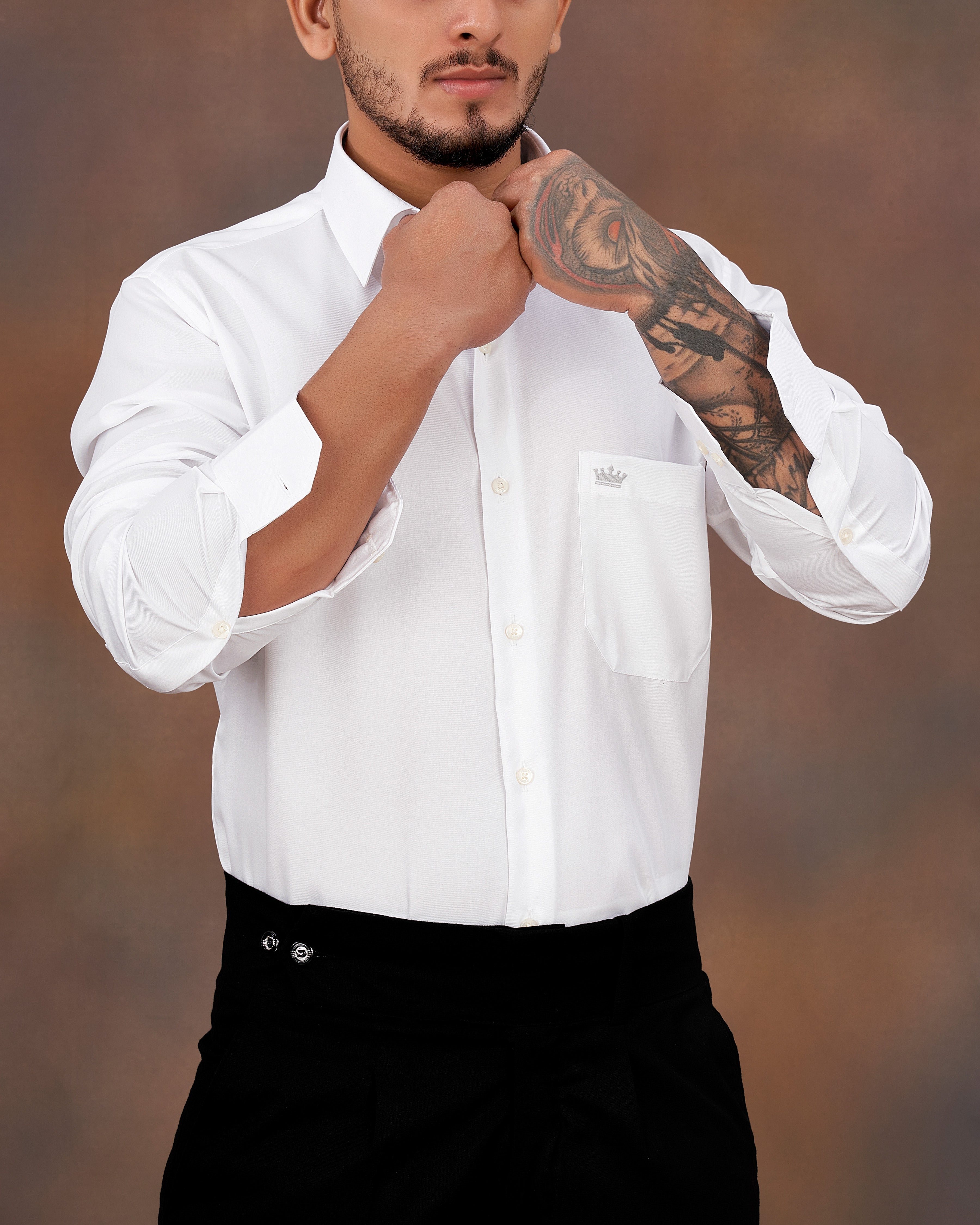 Bright White Twill Textured Giza Cotton Shirt 8572-P-38, 8572-P-H-38, 8572-P-39, 8572-P-H-39, 8572-P-40, 8572-P-H-40, 8572-P-42, 8572-P-H-42, 8572-P-44, 8572-P-H-44, 8572-P-46, 8572-P-H-46, 8572-P-48, 8572-P-H-48, 8572-P-50, 8572-P-H-50, 8572-P-52, 8572-P-H-52