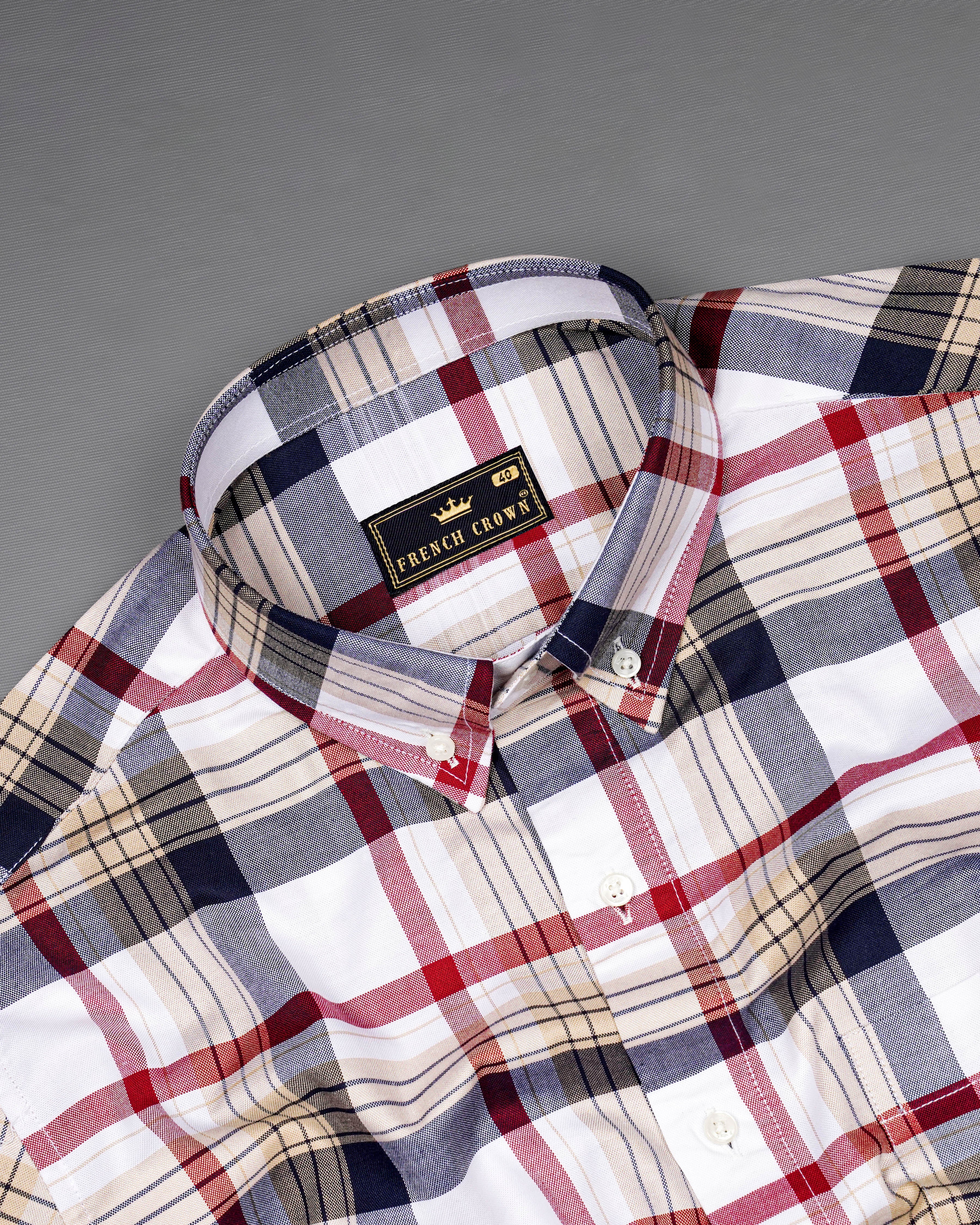 Bright White with Haiti Blue Multicolour Plaid Royal Oxford Shirt 8607-BD-38,8607-BD-H-38,8607-BD-39,8607-BD-H-39,8607-BD-40,8607-BD-H-40,8607-BD-42,8607-BD-H-42,8607-BD-44,8607-BD-H-44,8607-BD-46,8607-BD-H-46,8607-BD-48,8607-BD-H-48,8607-BD-50,8607-BD-H-50,8607-BD-52,8607-BD-H-52