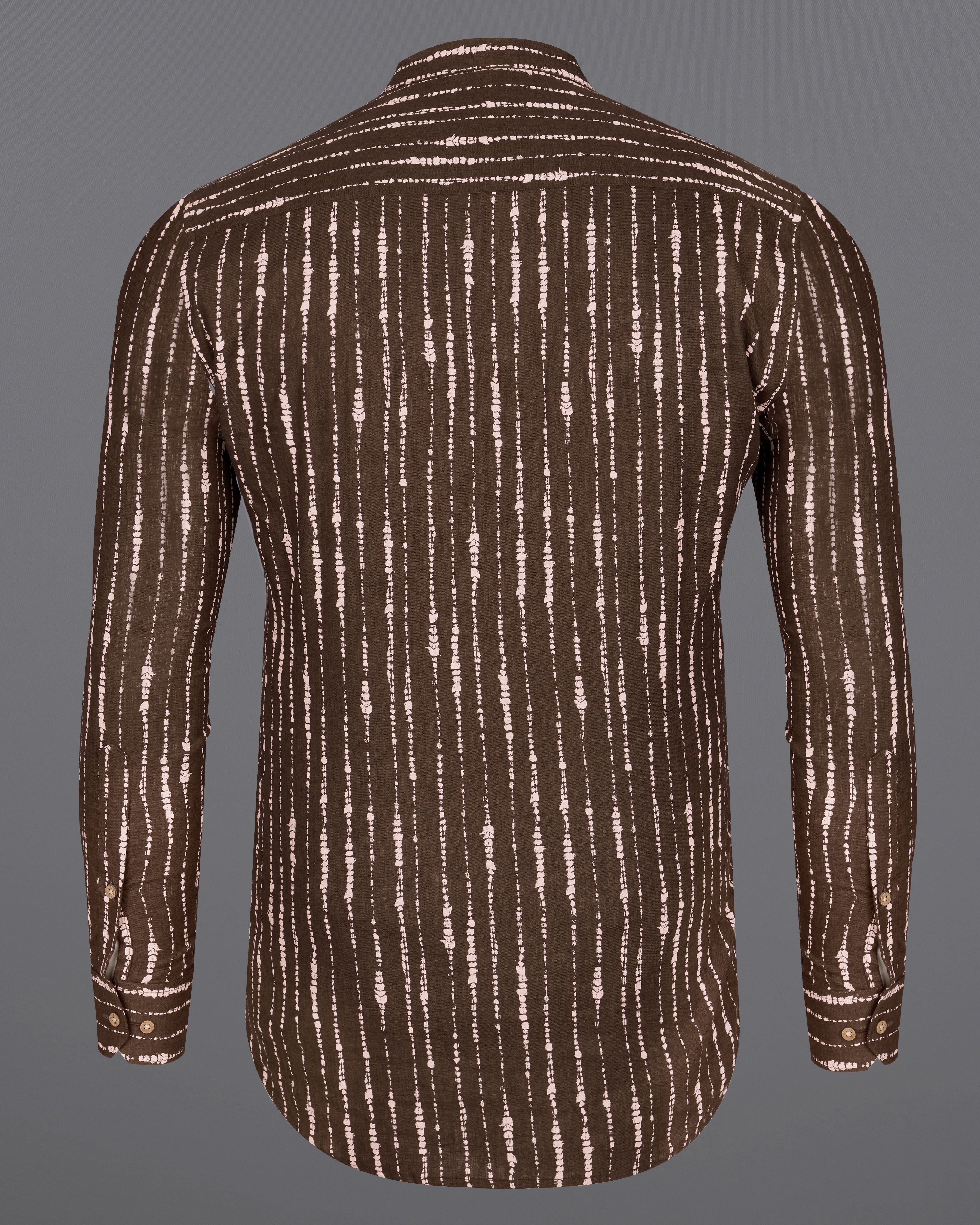 Espresso Brown Striped  Kurta Shirt  8641-KS-38,8641-KS-H-38,8641-KS-39,8641-KS-H-39,8641-KS-40,8641-KS-H-40,8641-KS-42,8641-KS-H-42,8641-KS-44,8641-KS-H-44,8641-KS-46,8641-KS-H-46,8641-KS-48,8641-KS-H-48,8641-KS-50,8641-KS-H-50,8641-KS-52,8641-KS-H-52