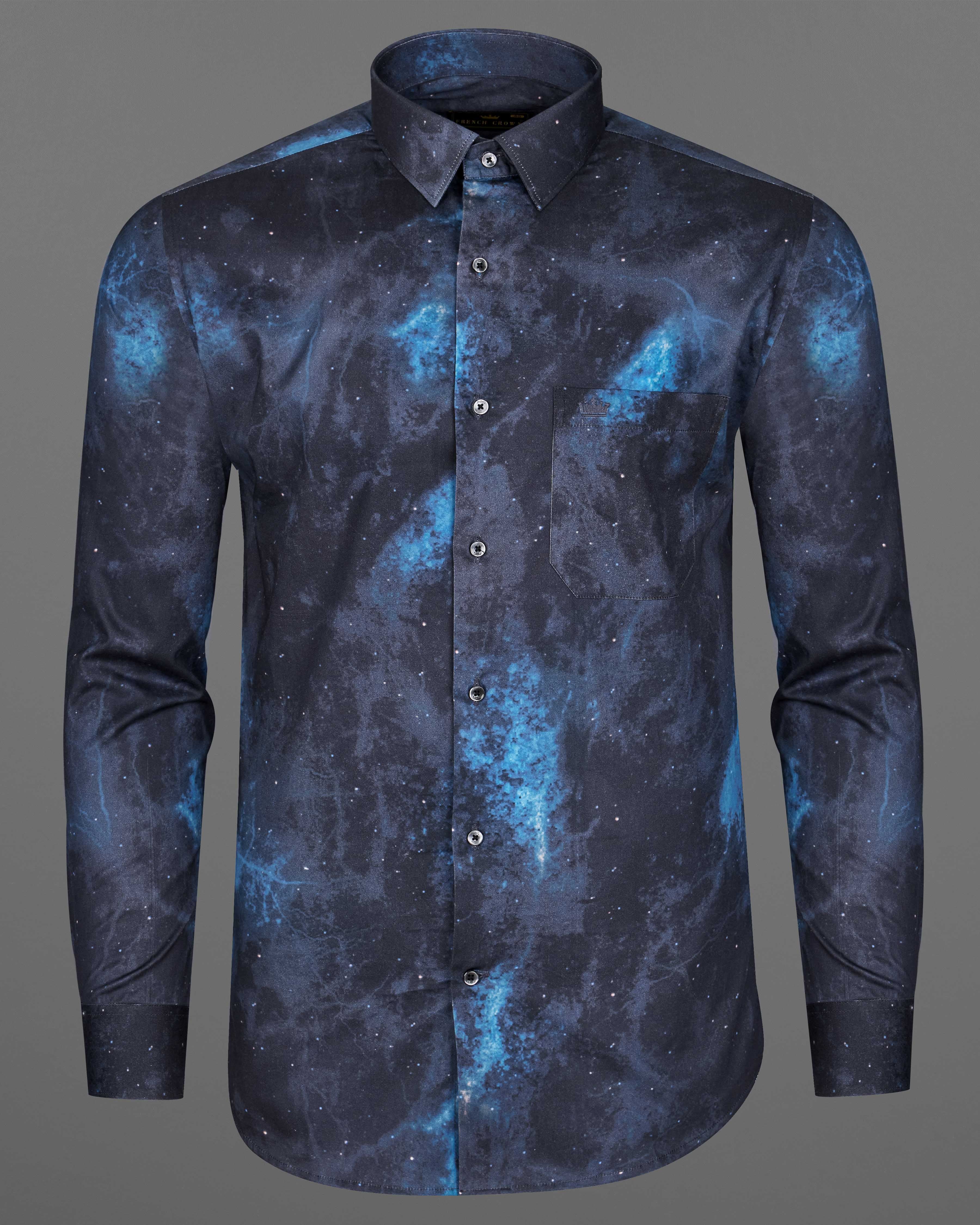 Thunder Navy Blue with Glacier Blue Marble Printed Super Soft Premium Cotton Shirt 8642-BLK-38,8642-BLK-H-38,8642-BLK-39,8642-BLK-H-39,8642-BLK-40,8642-BLK-H-40,8642-BLK-42,8642-BLK-H-42,8642-BLK-44,8642-BLK-H-44,8642-BLK-46,8642-BLK-H-46,8642-BLK-48,8642-BLK-H-48,8642-BLK-50,8642-BLK-H-50,8642-BLK-52,8642-BLK-H-52