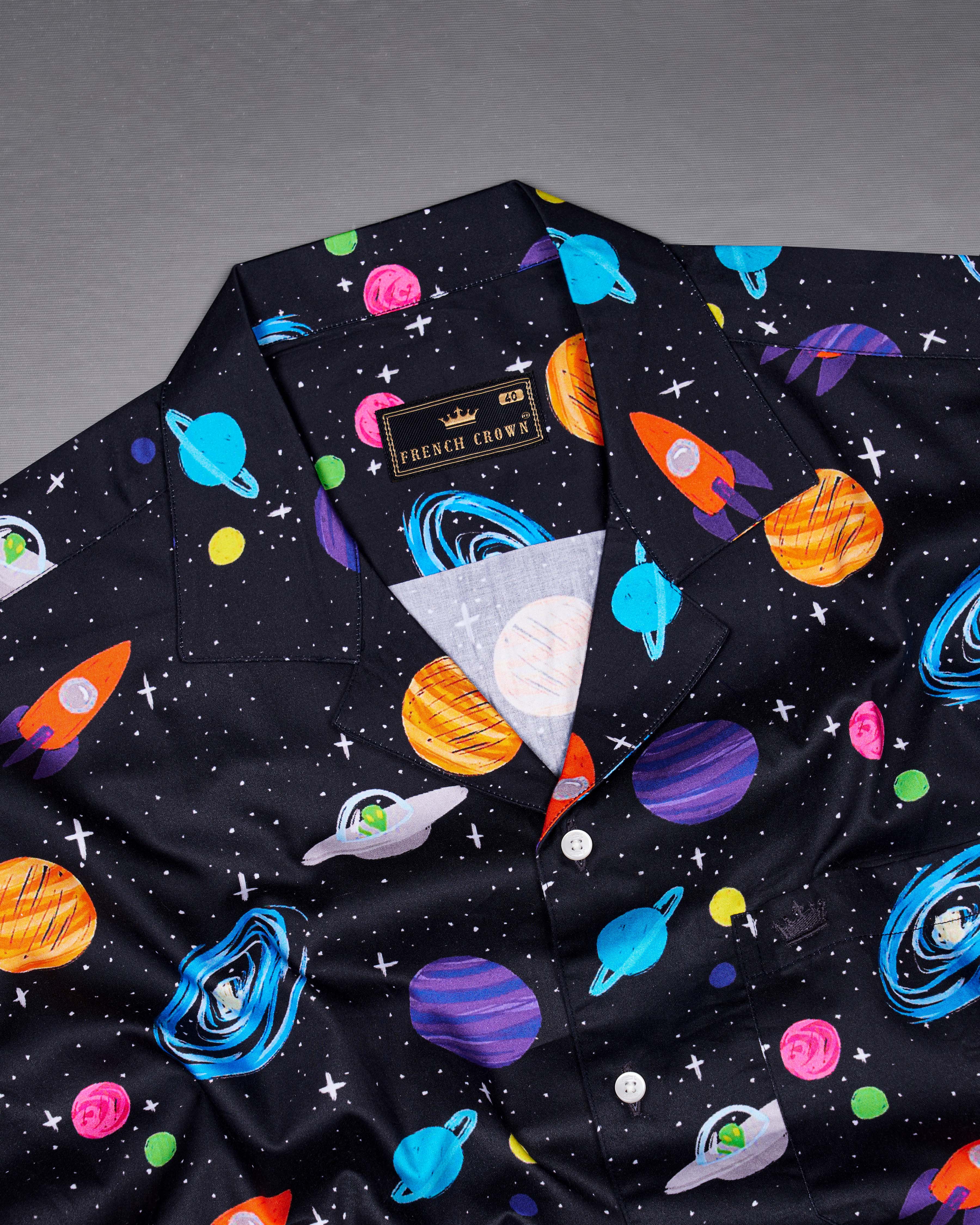 Jade Black Multicolour Galaxy Printed Super Soft Premium Cotton Shirt 8644-CC-38,8644-CC-H-38,8644-CC-39,8644-CC-H-39,8644-CC-40,8644-CC-H-40,8644-CC-42,8644-CC-H-42,8644-CC-44,8644-CC-H-44,8644-CC-46,8644-CC-H-46,8644-CC-48,8644-CC-H-48,8644-CC-50,8644-CC-H-50,8644-CC-52,8644-CC-H-52