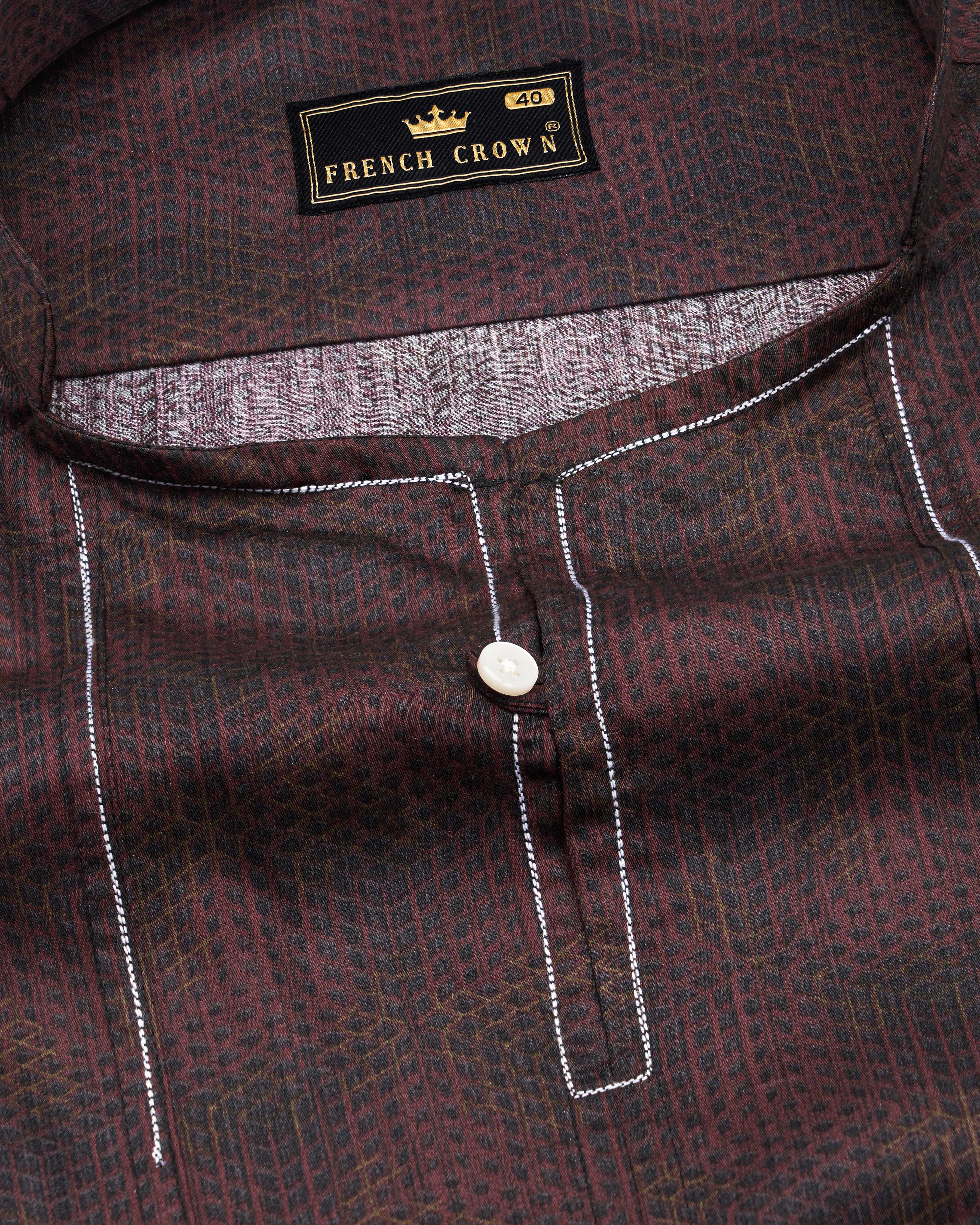 Congo Brown Subtle Checkered Super Soft Premium Cotton Designer Kurta Shirt  8650-KS-P218-38,8650-KS-P218-H-38,8650-KS-P218-39,8650-KS-P218-H-39,8650-KS-P218-40,8650-KS-P218-H-40,8650-KS-P218-42,8650-KS-P218-H-42,8650-KS-P218-44,8650-KS-P218-H-44,8650-KS-P218-46,8650-KS-P218-H-46,8650-KS-P218-48,8650-KS-P218-H-48,8650-KS-P218-50,8650-KS-P218-H-50,8650-KS-P218-52,8650-KS-P218-H-52