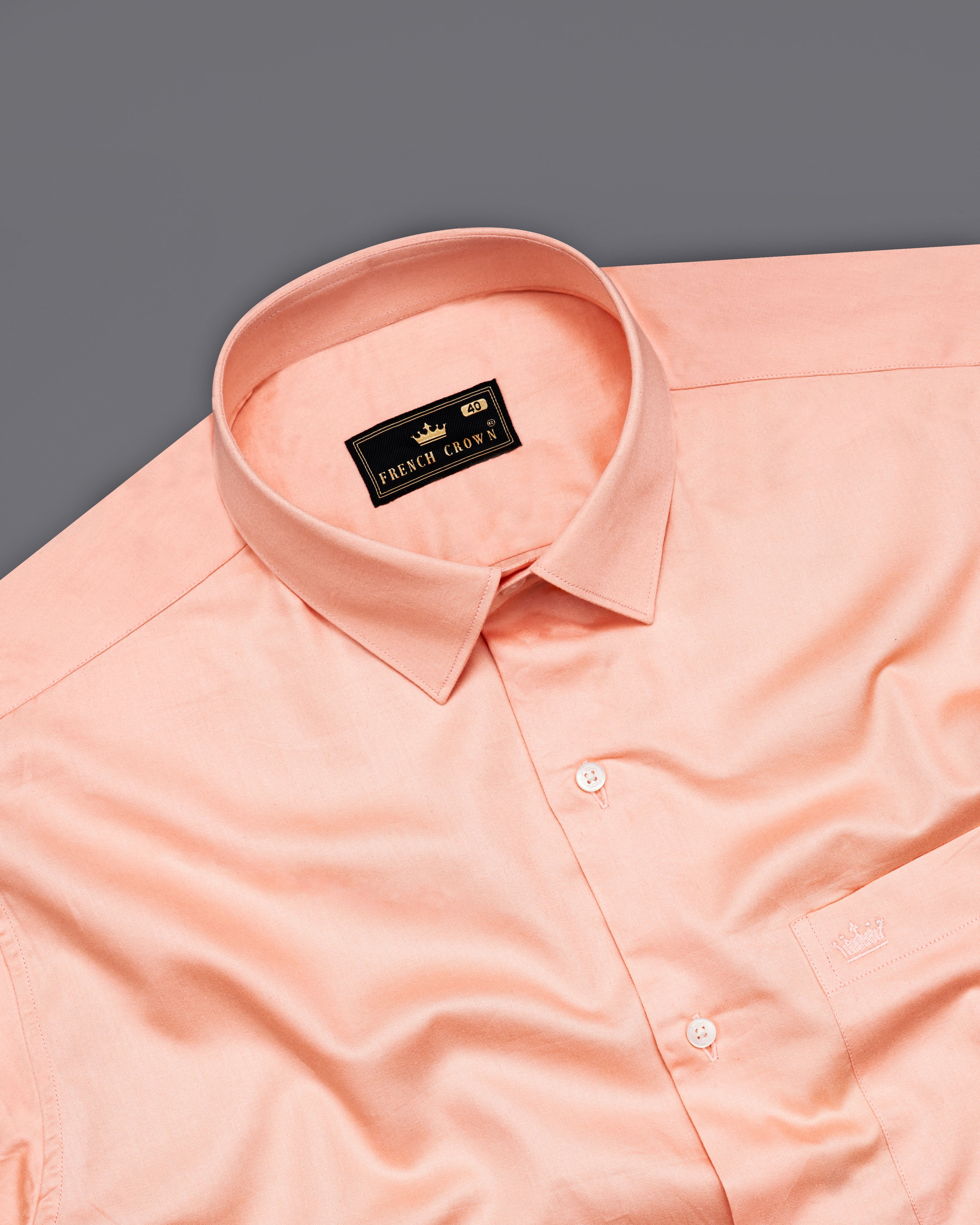 Melon Peach Super Soft Super Soft Premium Cotton Shirt 8695-38,8695-H-38,8695-39,8695-H-39,8695-40,8695-H-40,8695-42,8695-H-42,8695-44,8695-H-44,8695-46,8695-H-46,8695-48,8695-H-48,8695-50,8695-H-50,8695-52,8695-H-52