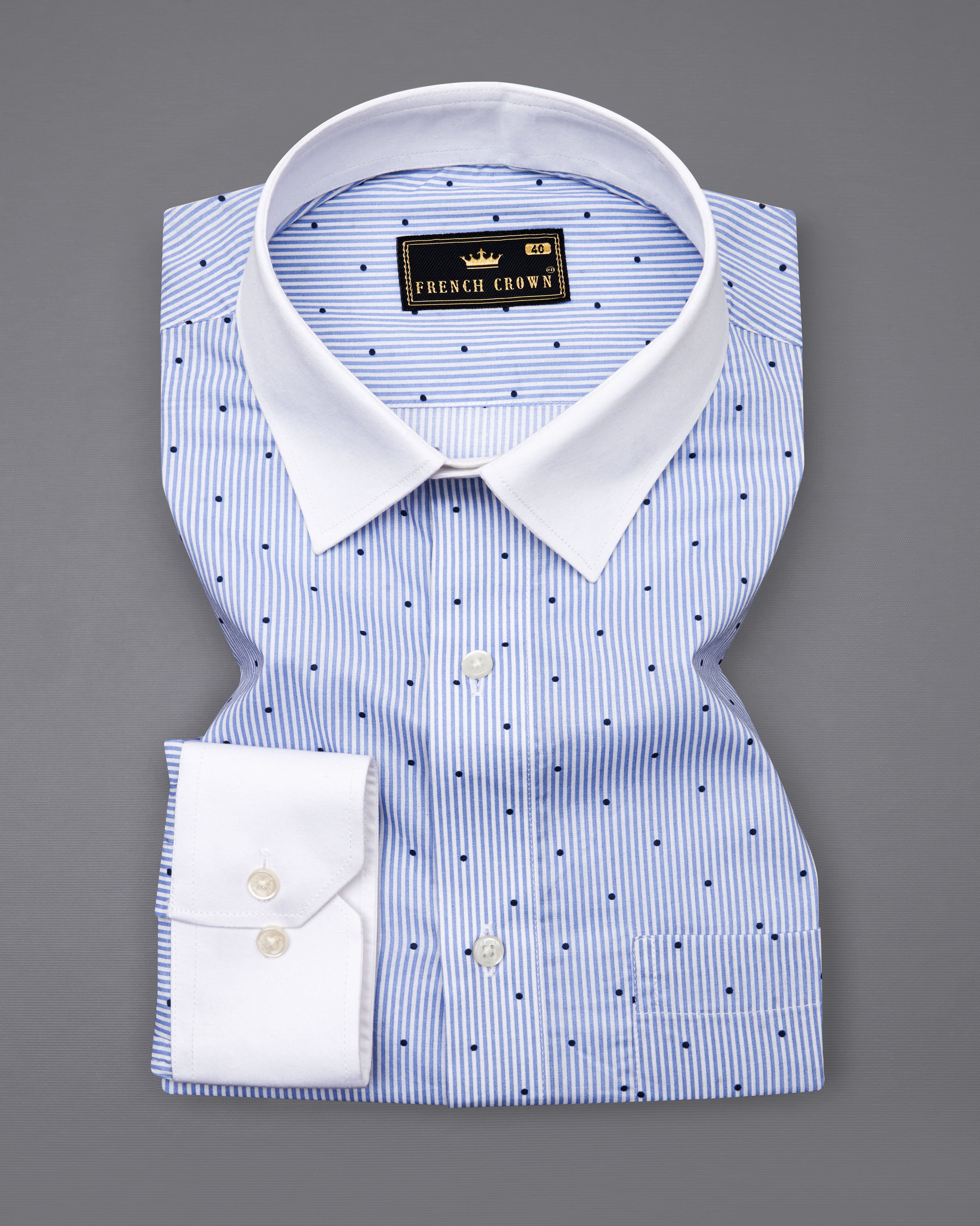 Regent Blue Pinstriped with White Collar Premium Cotton Shirt 8707-WCC-38,8707-WCC-H-38,8707-WCC-39,8707-WCC-H-39,8707-WCC-40,8707-WCC-H-40,8707-WCC-42,8707-WCC-H-42,8707-WCC-44,8707-WCC-H-44,8707-WCC-46,8707-WCC-H-46,8707-WCC-48,8707-WCC-H-48,8707-WCC-50,8707-WCC-H-50,8707-WCC-52,8707-WCC-H-52