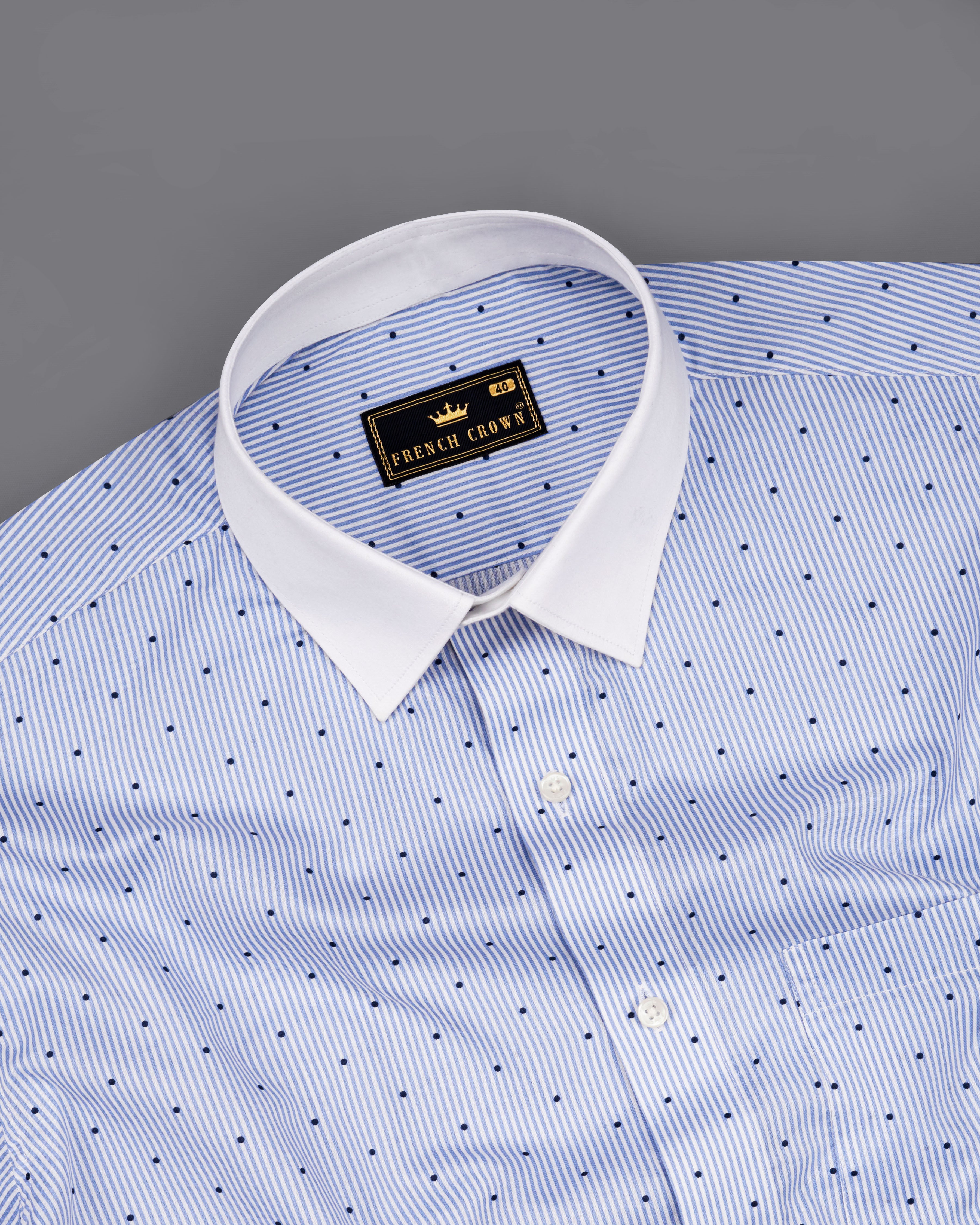 Regent Blue Pinstriped with White Collar Premium Cotton Shirt 8707-WCC-38,8707-WCC-H-38,8707-WCC-39,8707-WCC-H-39,8707-WCC-40,8707-WCC-H-40,8707-WCC-42,8707-WCC-H-42,8707-WCC-44,8707-WCC-H-44,8707-WCC-46,8707-WCC-H-46,8707-WCC-48,8707-WCC-H-48,8707-WCC-50,8707-WCC-H-50,8707-WCC-52,8707-WCC-H-52