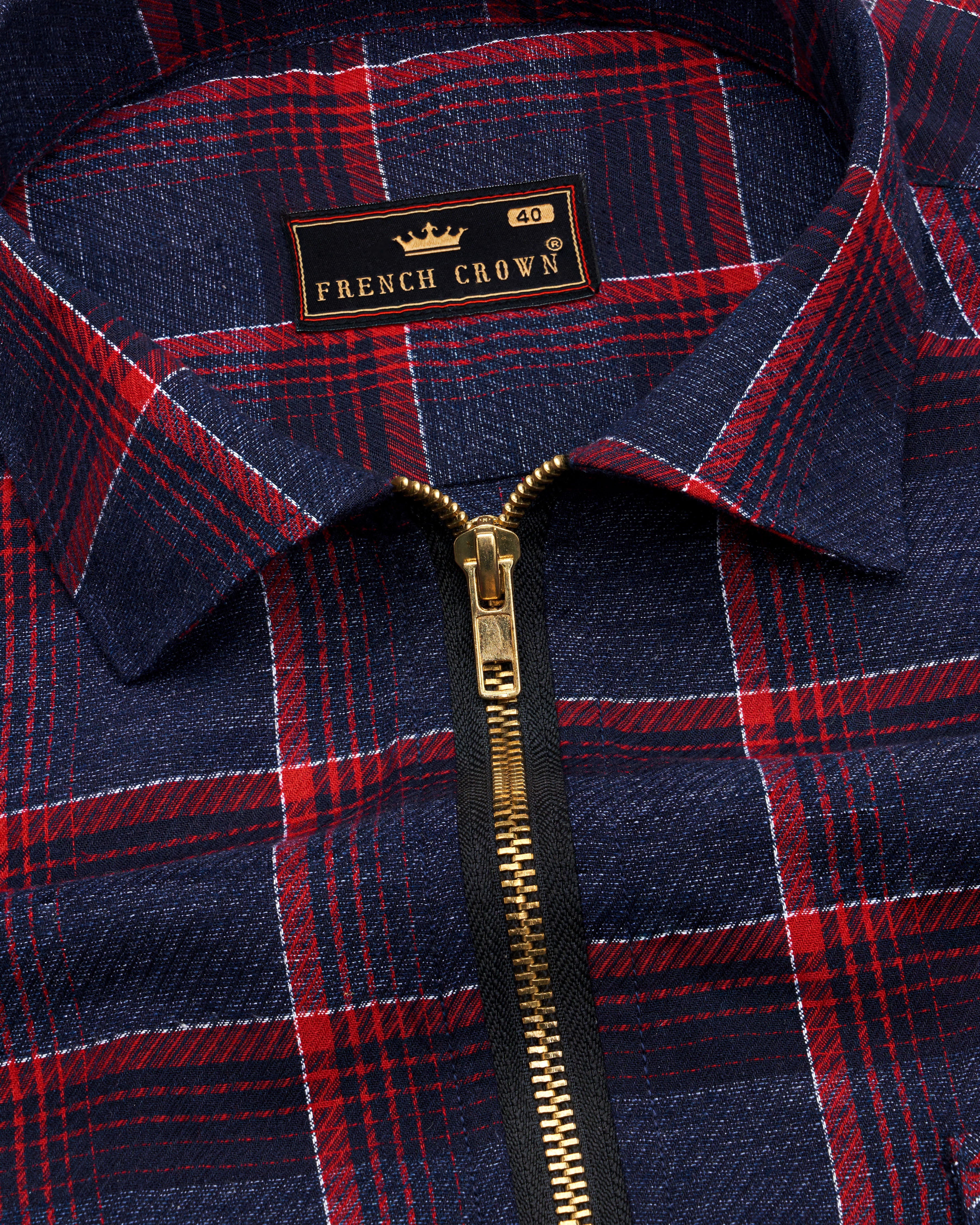 Ebony Navy Blue with Sangria Red Twill Windowpane Premium Cotton Zipper Closure Overshirt 8718-OS-FP-P181-38,8718-OS-FP-P181-H-38,8718-OS-FP-P181-39,8718-OS-FP-P181-H-39,8718-OS-FP-P181-40,8718-OS-FP-P181-H-40,8718-OS-FP-P181-42,8718-OS-FP-P181-H-42,8718-OS-FP-P181-44,8718-OS-FP-P181-H-44,8718-OS-FP-P181-46,8718-OS-FP-P181-H-46,8718-OS-FP-P181-48,8718-OS-FP-P181-H-48,8718-OS-FP-P181-50,8718-OS-FP-P181-H-50,8718-OS-FP-P181-52,8718-OS-FP-P181-H-52