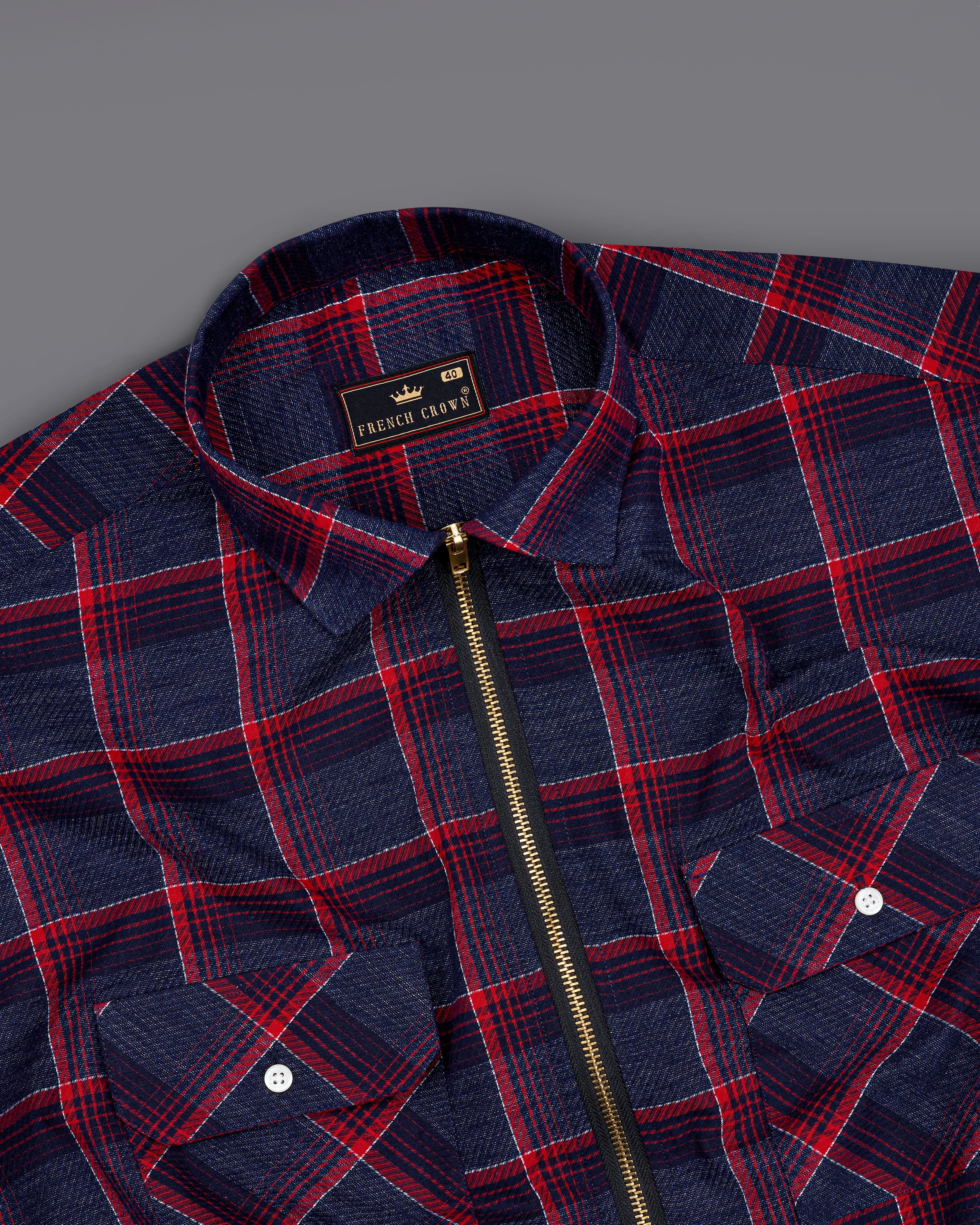 Ebony Navy Blue with Sangria Red Twill Windowpane Premium Cotton Zipper Closure Overshirt 8718-OS-FP-P181-38,8718-OS-FP-P181-H-38,8718-OS-FP-P181-39,8718-OS-FP-P181-H-39,8718-OS-FP-P181-40,8718-OS-FP-P181-H-40,8718-OS-FP-P181-42,8718-OS-FP-P181-H-42,8718-OS-FP-P181-44,8718-OS-FP-P181-H-44,8718-OS-FP-P181-46,8718-OS-FP-P181-H-46,8718-OS-FP-P181-48,8718-OS-FP-P181-H-48,8718-OS-FP-P181-50,8718-OS-FP-P181-H-50,8718-OS-FP-P181-52,8718-OS-FP-P181-H-52