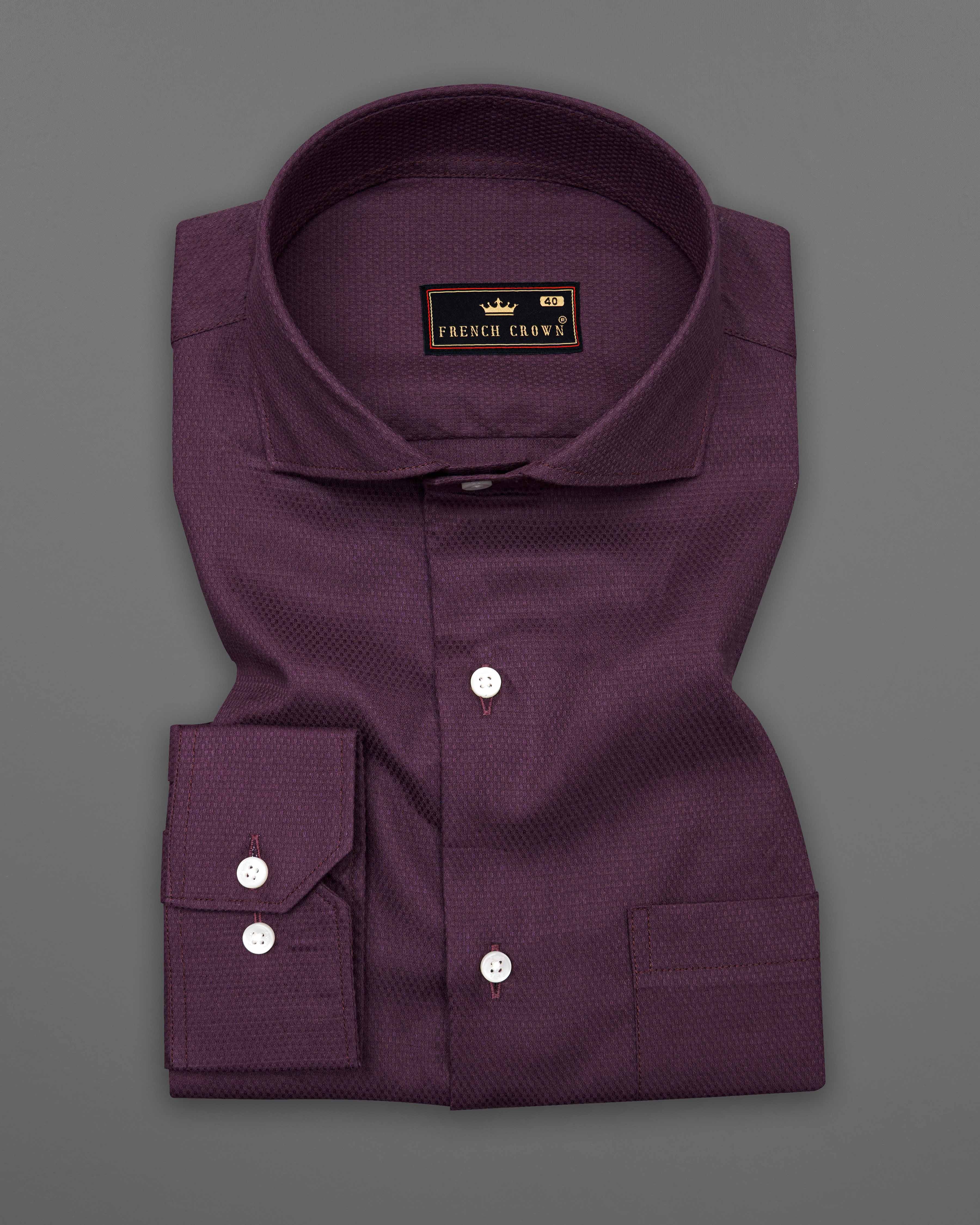 Thunder Maroon Dobby Textured Premium Giza Cotton Shirt 8729-CA-38,8729-CA-H-38,8729-CA-39,8729-CA-H-39,8729-CA-40,8729-CA-H-40,8729-CA-42,8729-CA-H-42,8729-CA-44,8729-CA-H-44,8729-CA-46,8729-CA-H-46,8729-CA-48,8729-CA-H-48,8729-CA-50,8729-CA-H-50,8729-CA-52,8729-CA-H-52