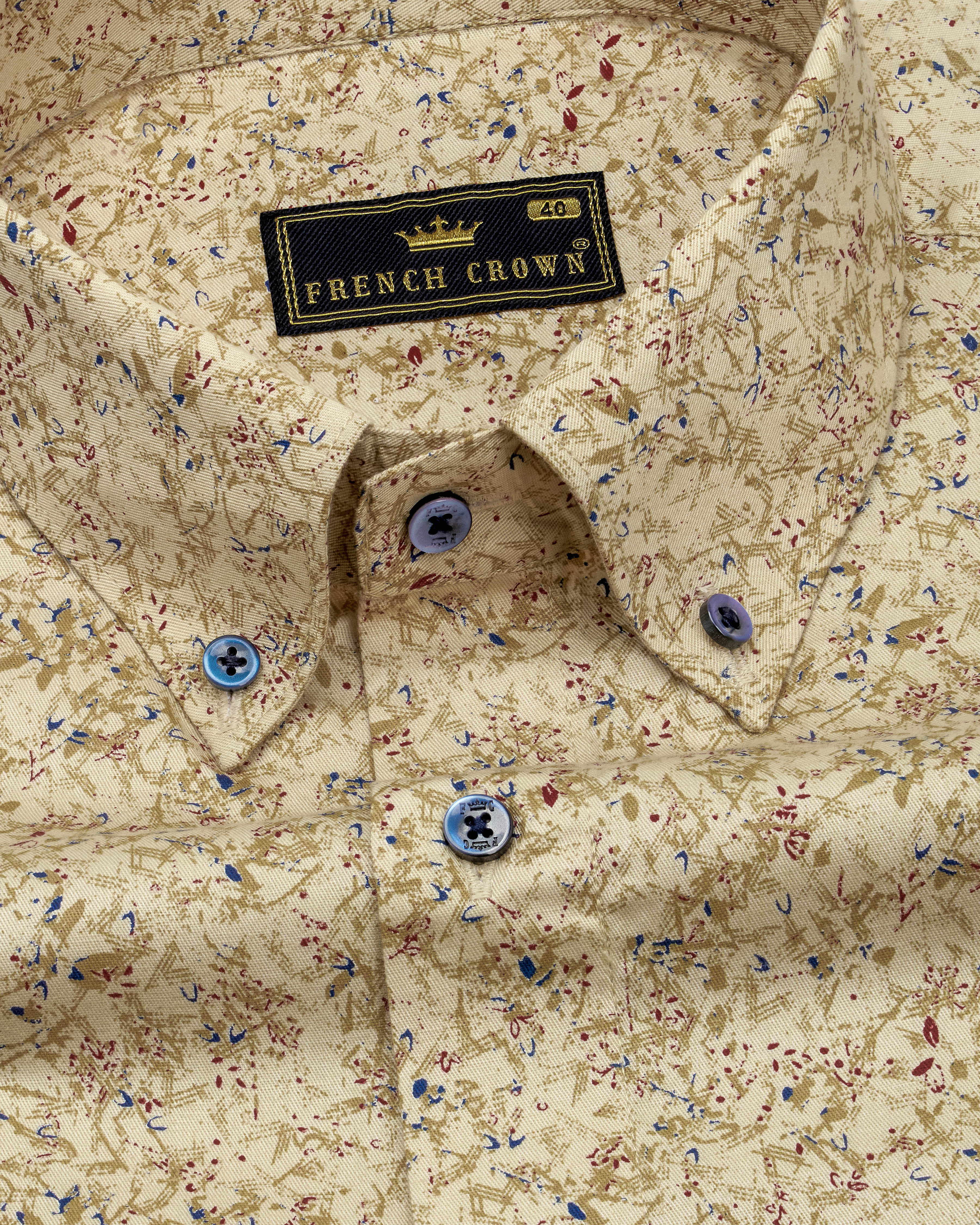 Coriander Brown Ditsy Printed Twill Premium Cotton Shirt 8734-BD-BLE-38,8734-BD-BLE-H-38,8734-BD-BLE-39,8734-BD-BLE-H-39,8734-BD-BLE-40,8734-BD-BLE-H-40,8734-BD-BLE-42,8734-BD-BLE-H-42,8734-BD-BLE-44,8734-BD-BLE-H-44,8734-BD-BLE-46,8734-BD-BLE-H-46,8734-BD-BLE-48,8734-BD-BLE-H-48,8734-BD-BLE-50,8734-BD-BLE-H-50,8734-BD-BLE-52,8734-BD-BLE-H-52