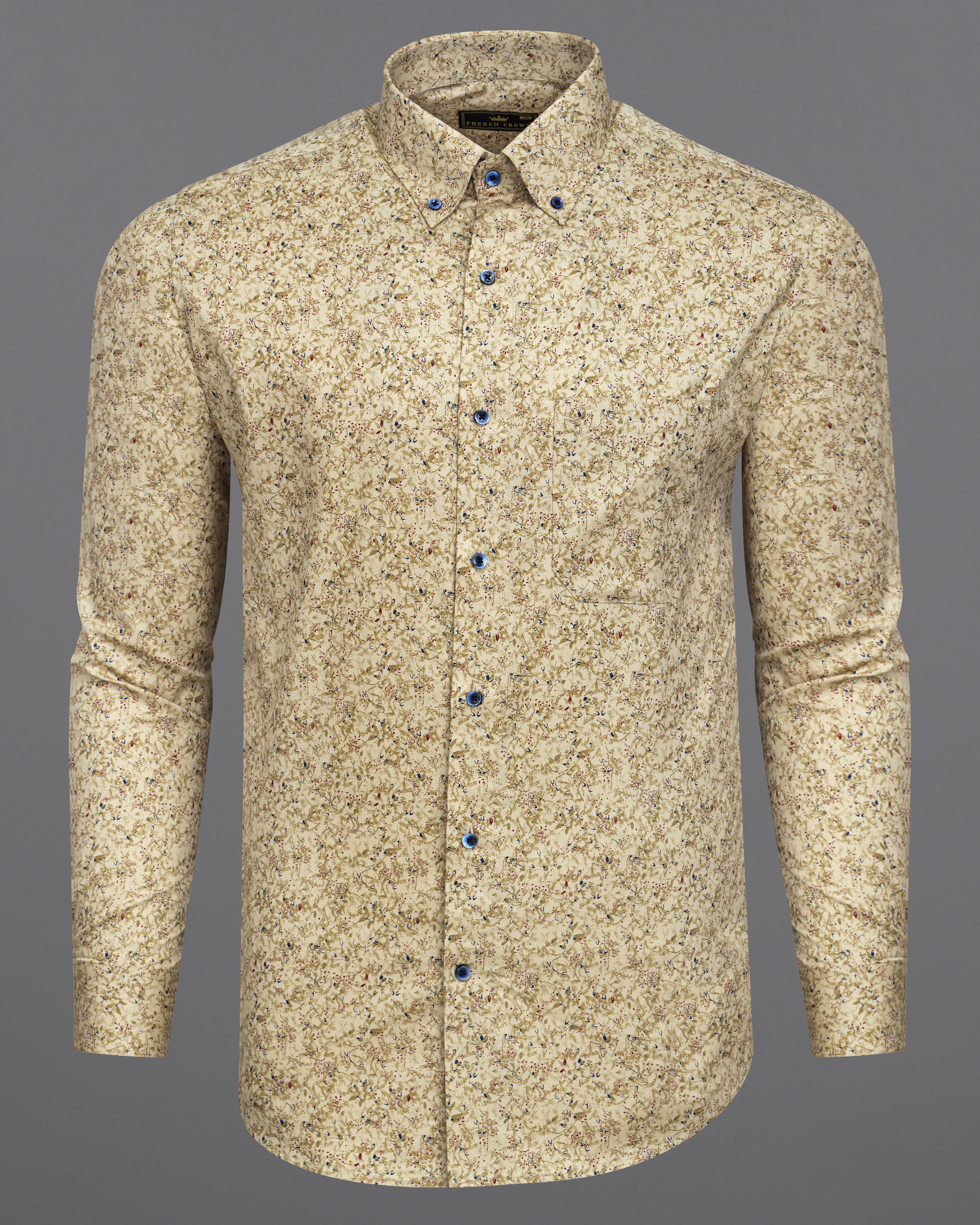 Coriander Brown Ditsy Printed Twill Premium Cotton Shirt 8734-BD-BLE-38,8734-BD-BLE-H-38,8734-BD-BLE-39,8734-BD-BLE-H-39,8734-BD-BLE-40,8734-BD-BLE-H-40,8734-BD-BLE-42,8734-BD-BLE-H-42,8734-BD-BLE-44,8734-BD-BLE-H-44,8734-BD-BLE-46,8734-BD-BLE-H-46,8734-BD-BLE-48,8734-BD-BLE-H-48,8734-BD-BLE-50,8734-BD-BLE-H-50,8734-BD-BLE-52,8734-BD-BLE-H-52