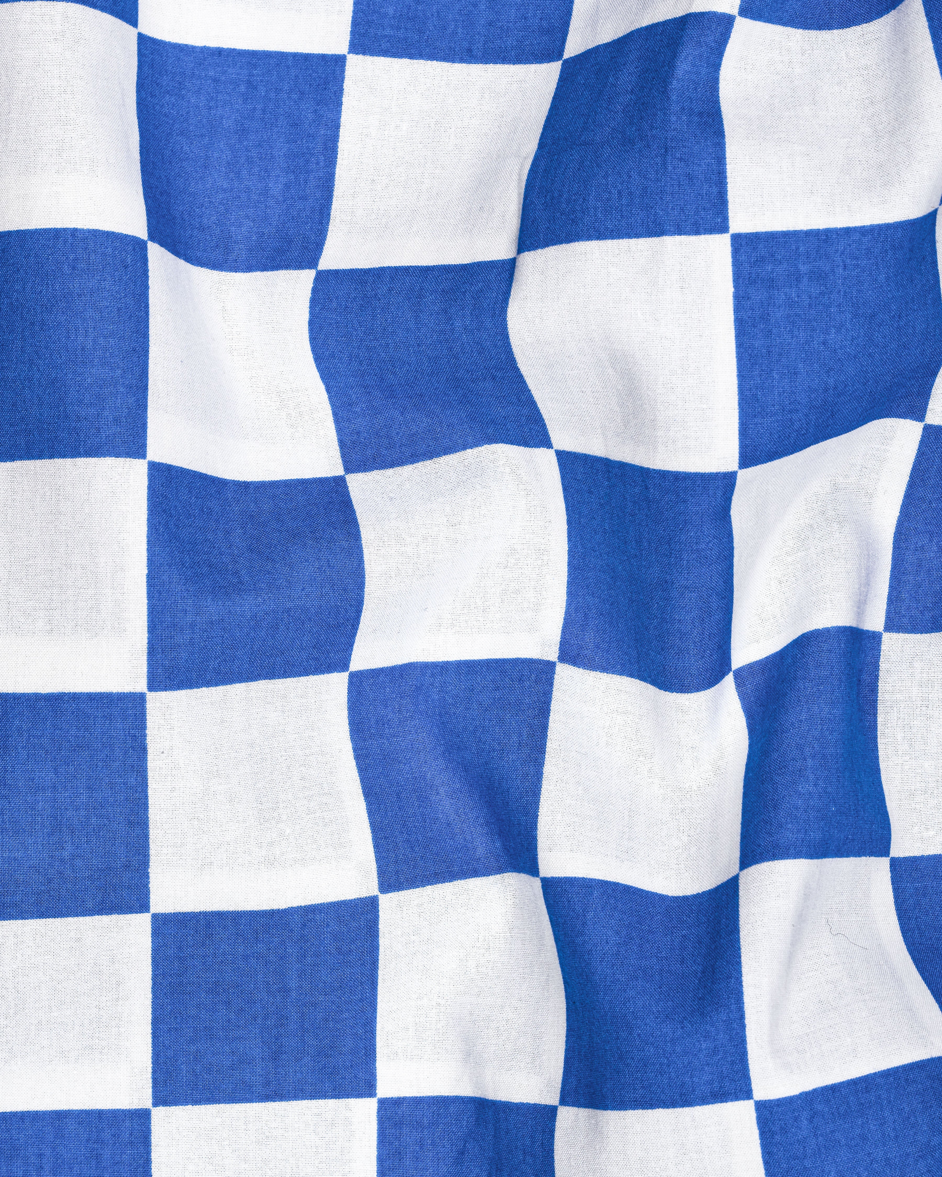 Sapphire Blue and White Checked Premium Cotton Shirt  8748-38,8748-H-38,8748-39,8748-H-39,8748-40,8748-H-40,8748-42,8748-H-42,8748-44,8748-H-44,8748-46,8748-H-46,8748-48,8748-H-48,8748-50,8748-H-50,8748-52,8748-H-52