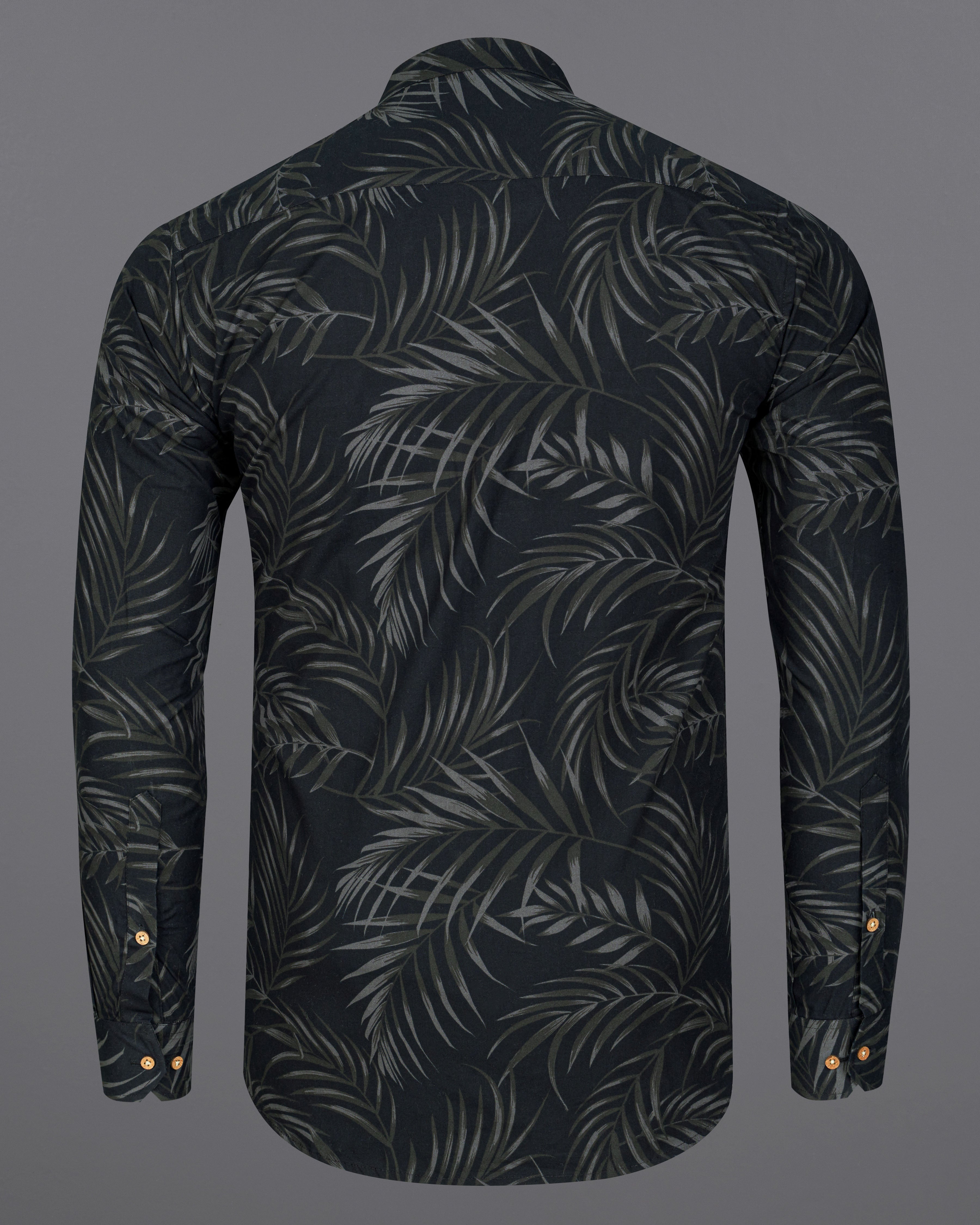 Jade Black Leaves Printed Premium Cotton Kurta Shirt 8758-KS-38,8758-KS-H-38,8758-KS-39,8758-KS-H-39,8758-KS-40,8758-KS-H-40,8758-KS-42,8758-KS-H-42,8758-KS-44,8758-KS-H-44,8758-KS-46,8758-KS-H-46,8758-KS-48,8758-KS-H-48,8758-KS-50,8758-KS-H-50,8758-KS-52,8758-KS-H-52