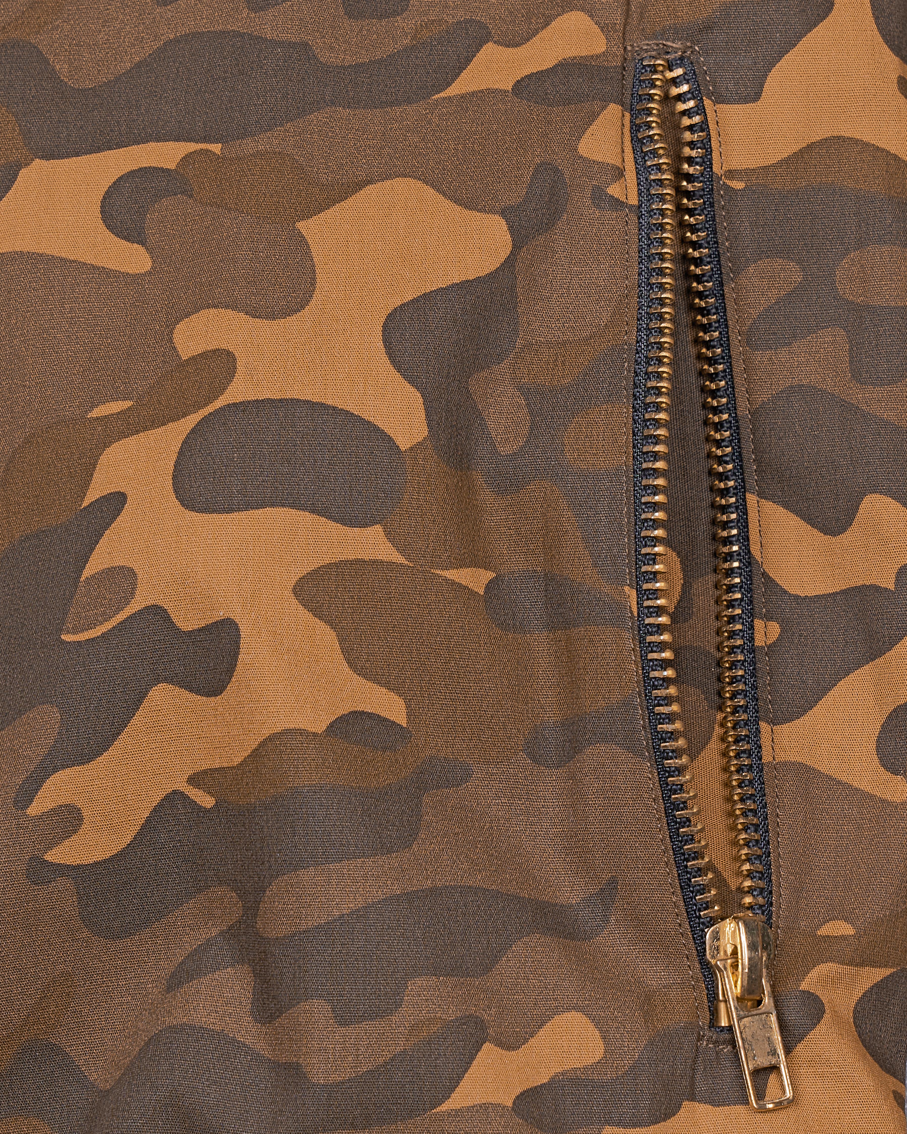 Bourbonn with Dark Taupe Brown Camouflage Royal Oxford Bomber Jacket