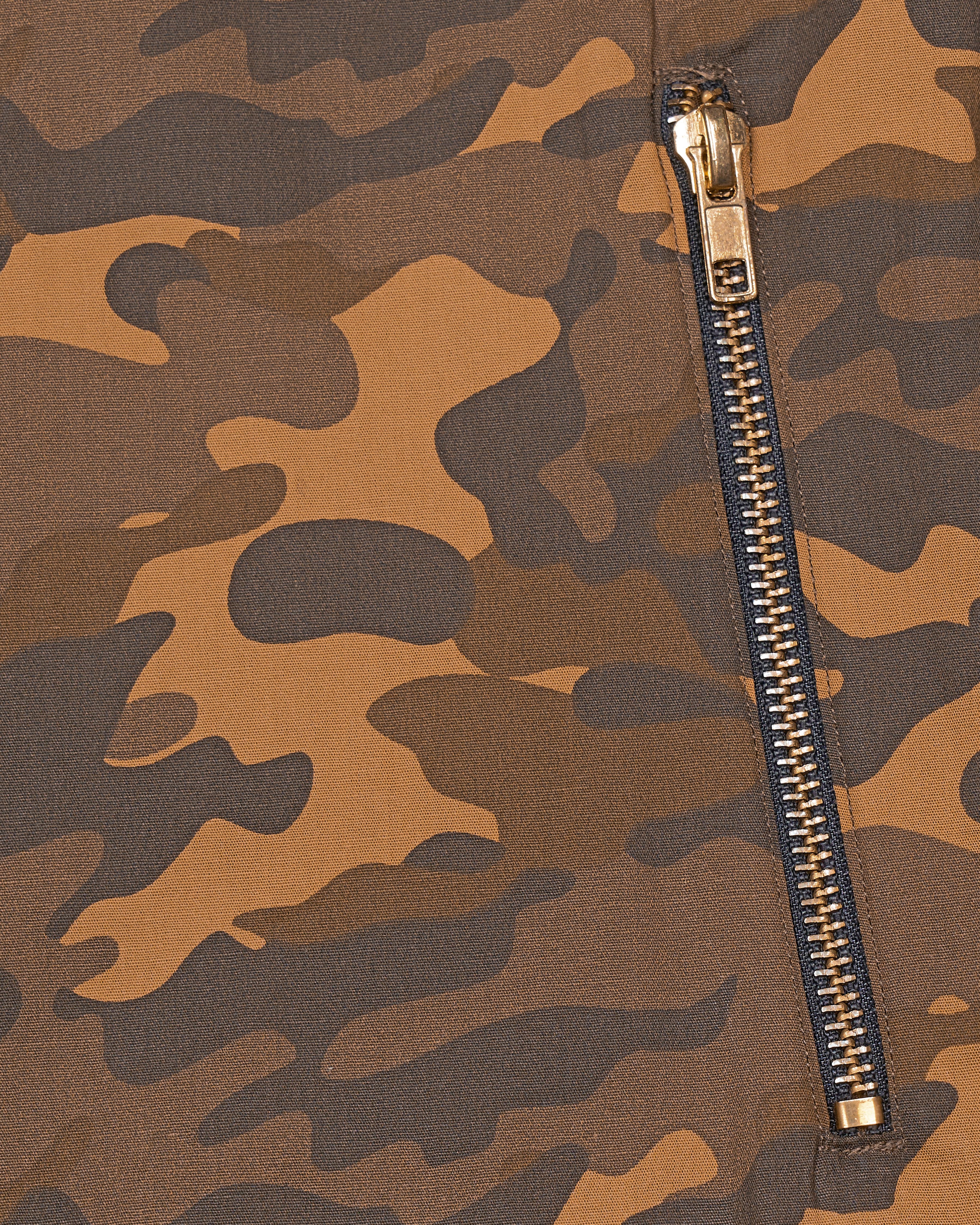 Bourbonn with Dark Taupe Brown Camouflage Royal Oxford Bomber Jacket