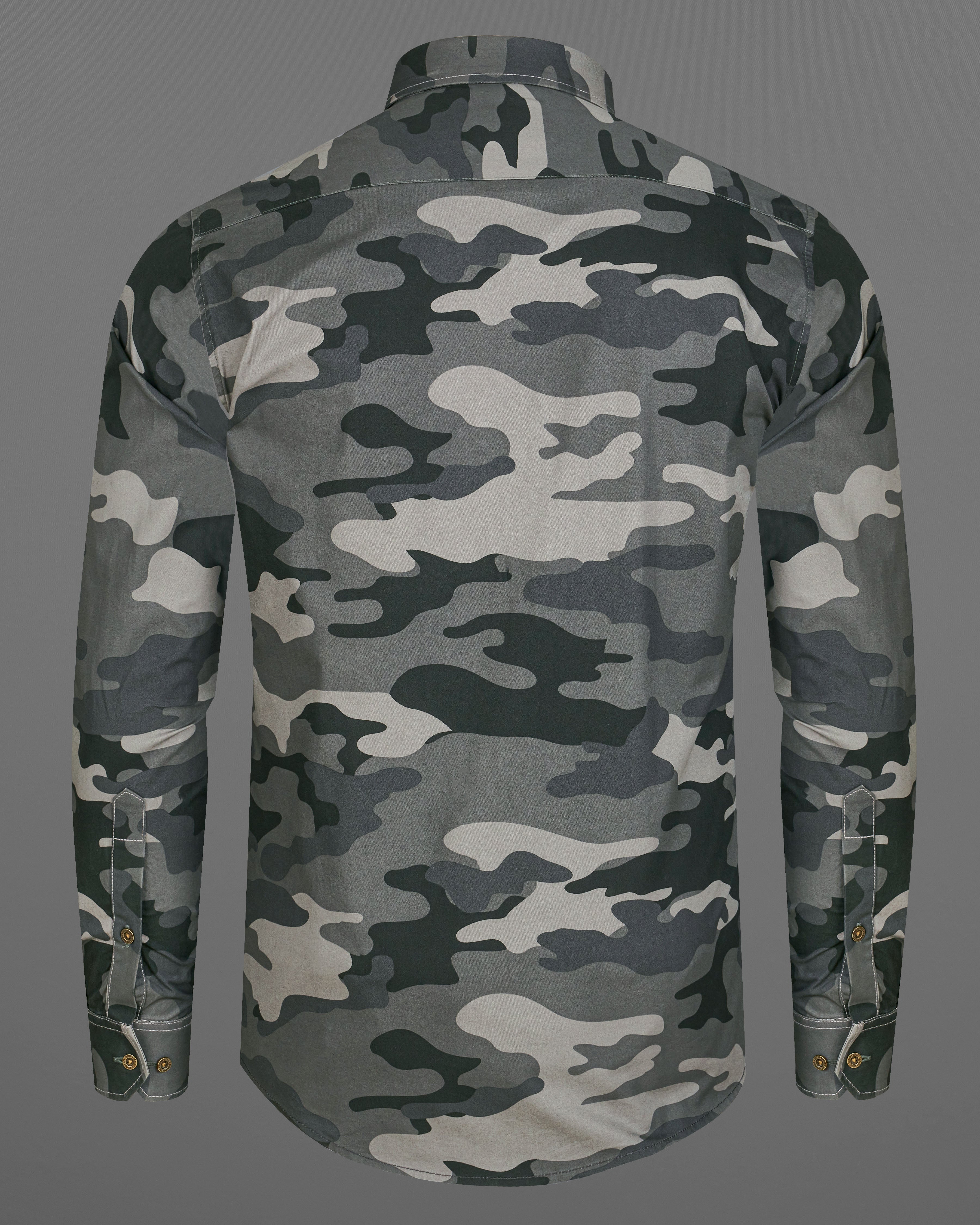 Ironside Gray with Baltic Black Camouflage Printed Royal Oxford Shirt 8892-BD-MB-38, 8892-BD-MB-H-38,  8892-BD-MB-39,  8892-BD-MB-H-39,  8892-BD-MB-40,  8892-BD-MB-H-40,  8892-BD-MB-42,  8892-BD-MB-H-42,  8892-BD-MB-44,  8892-BD-MB-H-44,  8892-BD-MB-46,  8892-BD-MB-H-46,  8892-BD-MB-48,  8892-BD-MB-H-48,  8892-BD-MB-50,  8892-BD-MB-H-50,  8892-BD-MB-52,  8892-BD-MB-H-52