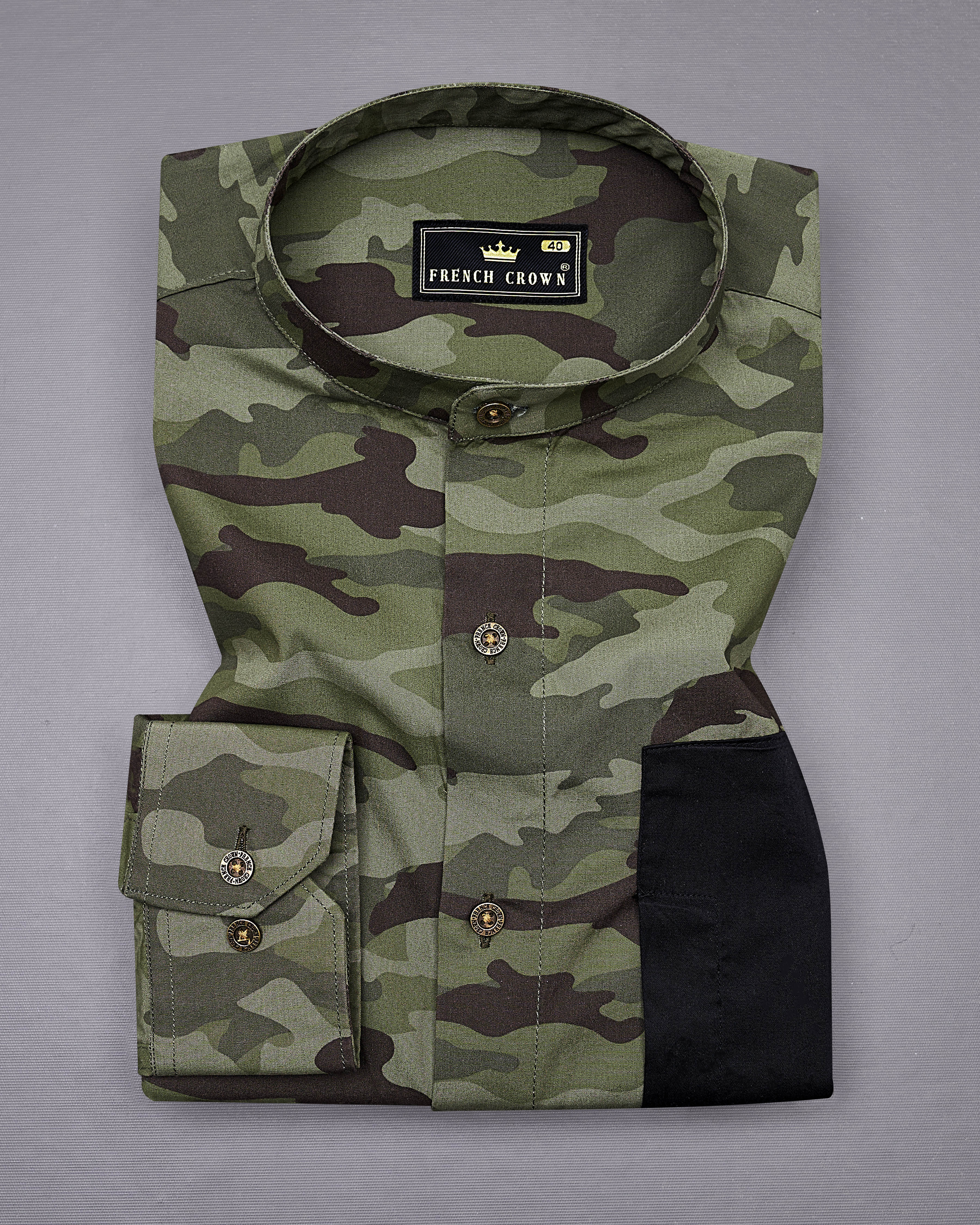 Finch Green with Zeus Brown Camouflage Printed Royal Oxford Designer Shirt 8896-M-MB-P337-38, 8896-M-MB-P337-H-38, 8896-M-MB-P337-39, 8896-M-MB-P337-H-39, 8896-M-MB-P337-40, 8896-M-MB-P337-H-40, 8896-M-MB-P337-42, 8896-M-MB-P337-H-42, 8896-M-MB-P337-44, 8896-M-MB-P337-H-44, 8896-M-MB-P337-46, 8896-M-MB-P337-H-46, 8896-M-MB-P337-48, 8896-M-MB-P337-H-48, 8896-M-MB-P337-50, 8896-M-MB-P337-H-50, 8896-M-MB-P337-52, 8896-M-MB-P337-H-52