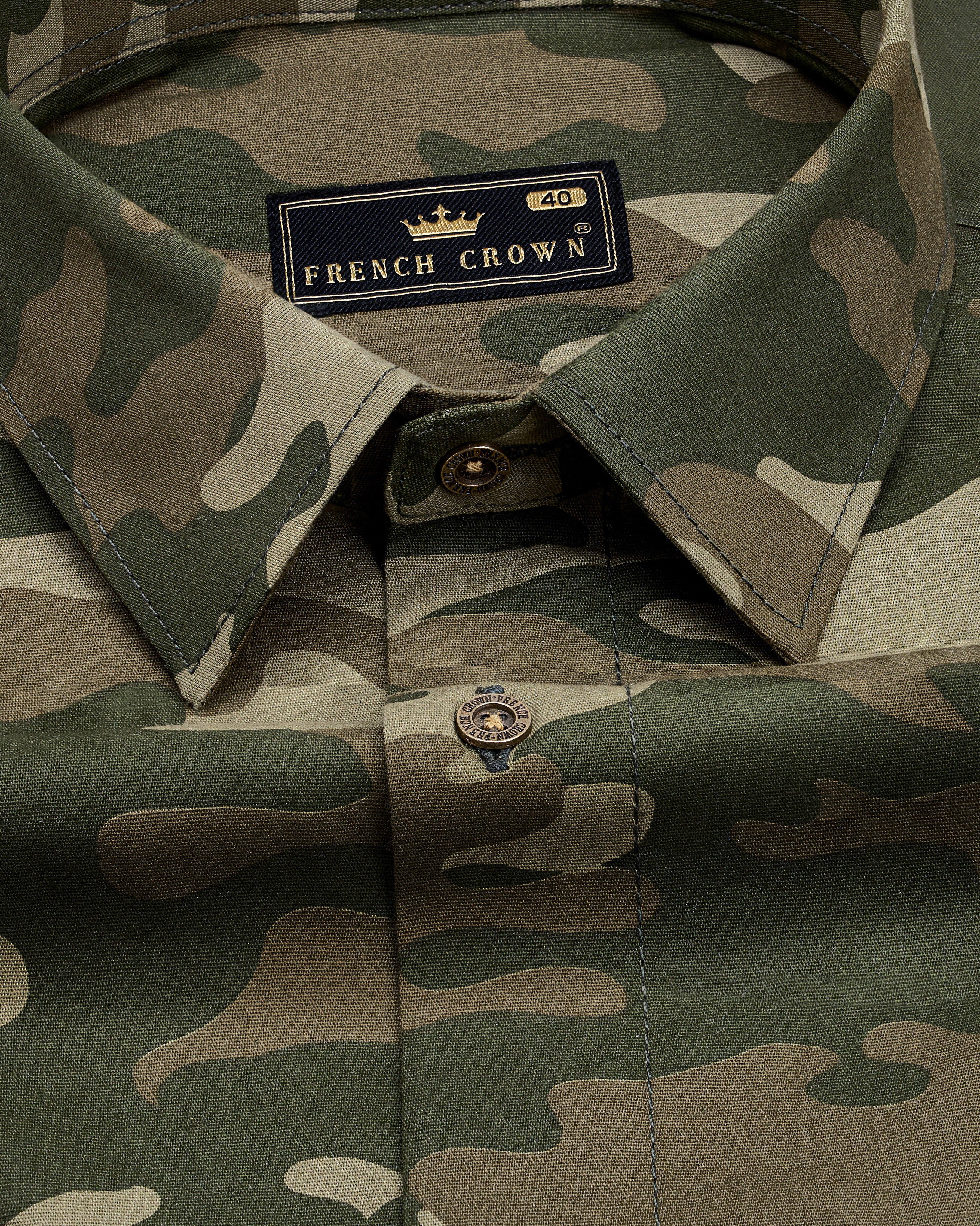 Wenge Brown with Charcoal Green Camouflage Printed Royal Oxford Designer Shirt 8899-MB-FP-38, 8899-MB-FP-H-38, 8899-MB-FP-39, 8899-MB-FP-H-39, 8899-MB-FP-40, 8899-MB-FP-H-40, 8899-MB-FP-42, 8899-MB-FP-H-42, 8899-MB-FP-44, 8899-MB-FP-H-44, 8899-MB-FP-46, 8899-MB-FP-H-46, 8899-MB-FP-48, 8899-MB-FP-H-48, 8899-MB-FP-50, 8899-MB-FP-H-50, 8899-MB-FP-52, 8899-MB-FP-H-52