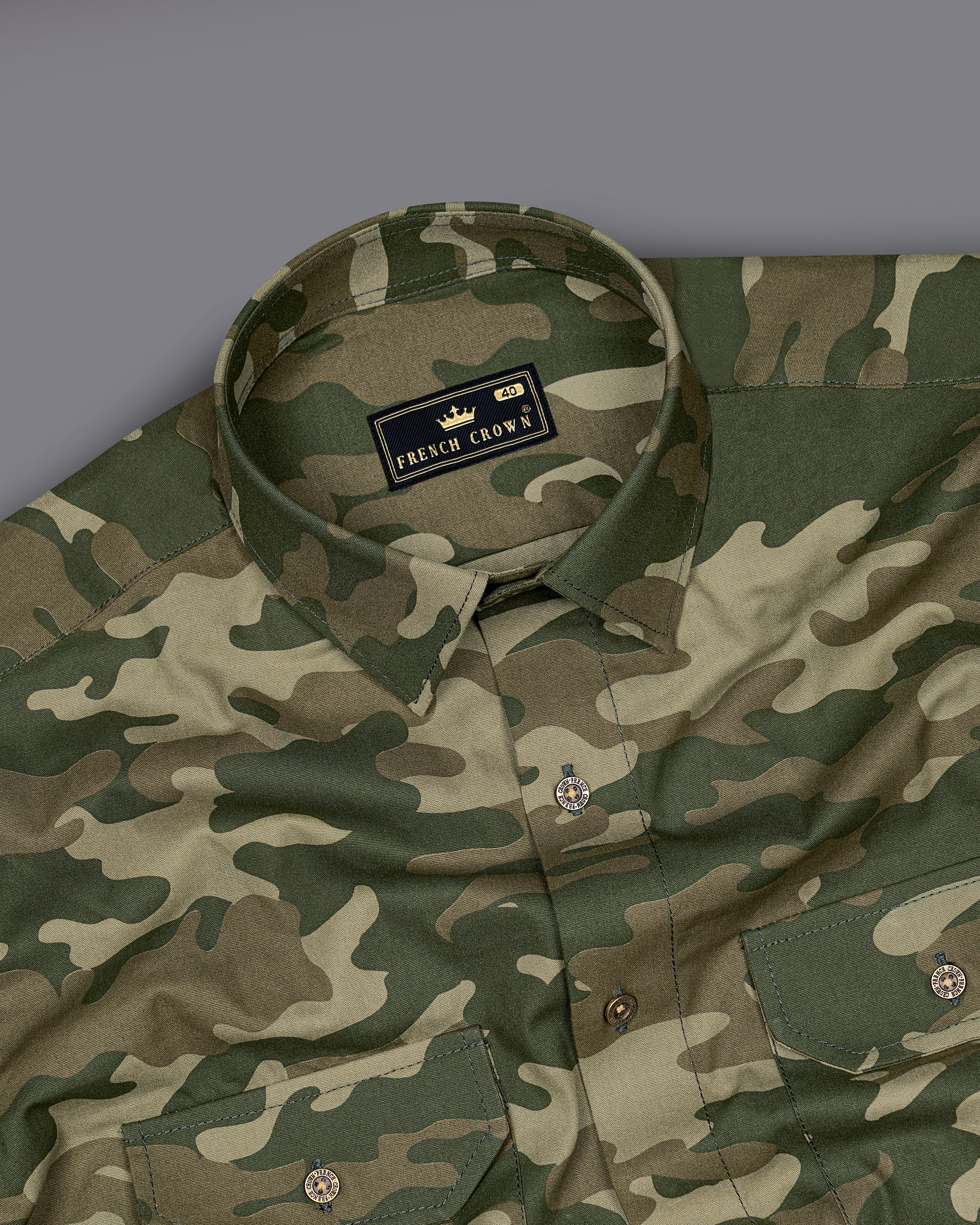 Wenge Brown with Charcoal Green Camouflage Printed Royal Oxford Designer Shirt 8899-MB-FP-38, 8899-MB-FP-H-38, 8899-MB-FP-39, 8899-MB-FP-H-39, 8899-MB-FP-40, 8899-MB-FP-H-40, 8899-MB-FP-42, 8899-MB-FP-H-42, 8899-MB-FP-44, 8899-MB-FP-H-44, 8899-MB-FP-46, 8899-MB-FP-H-46, 8899-MB-FP-48, 8899-MB-FP-H-48, 8899-MB-FP-50, 8899-MB-FP-H-50, 8899-MB-FP-52, 8899-MB-FP-H-52