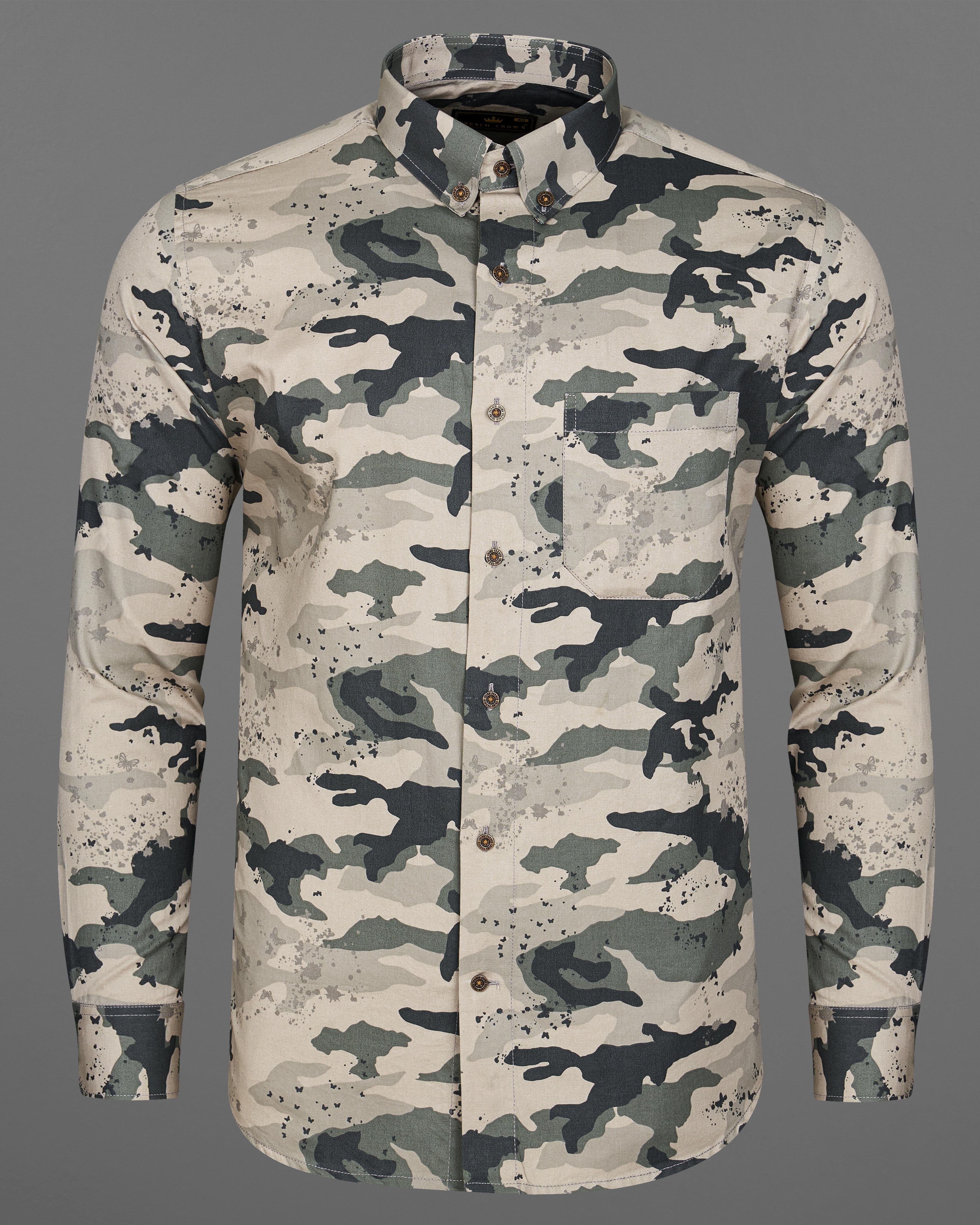 Swirl Brown with Baltic Gray Camouflage Printed Royal Oxford Shirt 8910-BD-MB-38, 8910-BD-MB-H-38,  8910-BD-MB-39,  8910-BD-MB-H-39,  8910-BD-MB-40,  8910-BD-MB-H-40,  8910-BD-MB-42,  8910-BD-MB-H-42,  8910-BD-MB-44,  8910-BD-MB-H-44,  8910-BD-MB-46,  8910-BD-MB-H-46,  8910-BD-MB-48,  8910-BD-MB-H-48,  8910-BD-MB-50,  8910-BD-MB-H-50,  8910-BD-MB-52,  8910-BD-MB-H-52