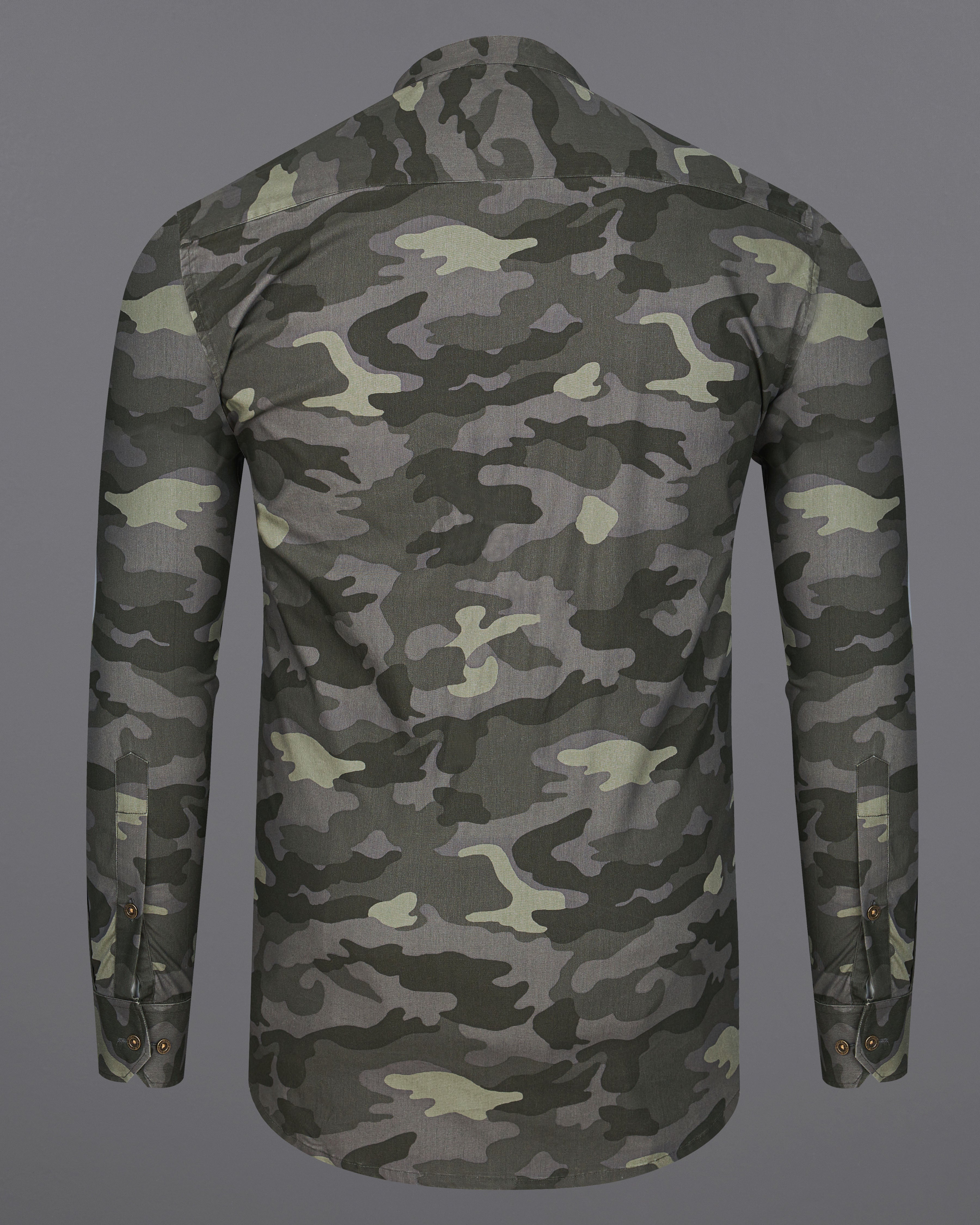 Birch Green with Wenge Gray Camouflage Printed Royal Oxford Designer Shirt 8915-P76-38, 8915-P76-H-38, 8915-P76-39, 8915-P76-H-39, 8915-P76-40, 8915-P76-H-40, 8915-P76-42, 8915-P76-H-42, 8915-P76-44, 8915-P76-H-44, 8915-P76-46, 8915-P76-H-46, 8915-P76-48, 8915-P76-H-48, 8915-P76-50, 8915-P76-H-50, 8915-P76-52, 8915-P76-H-52