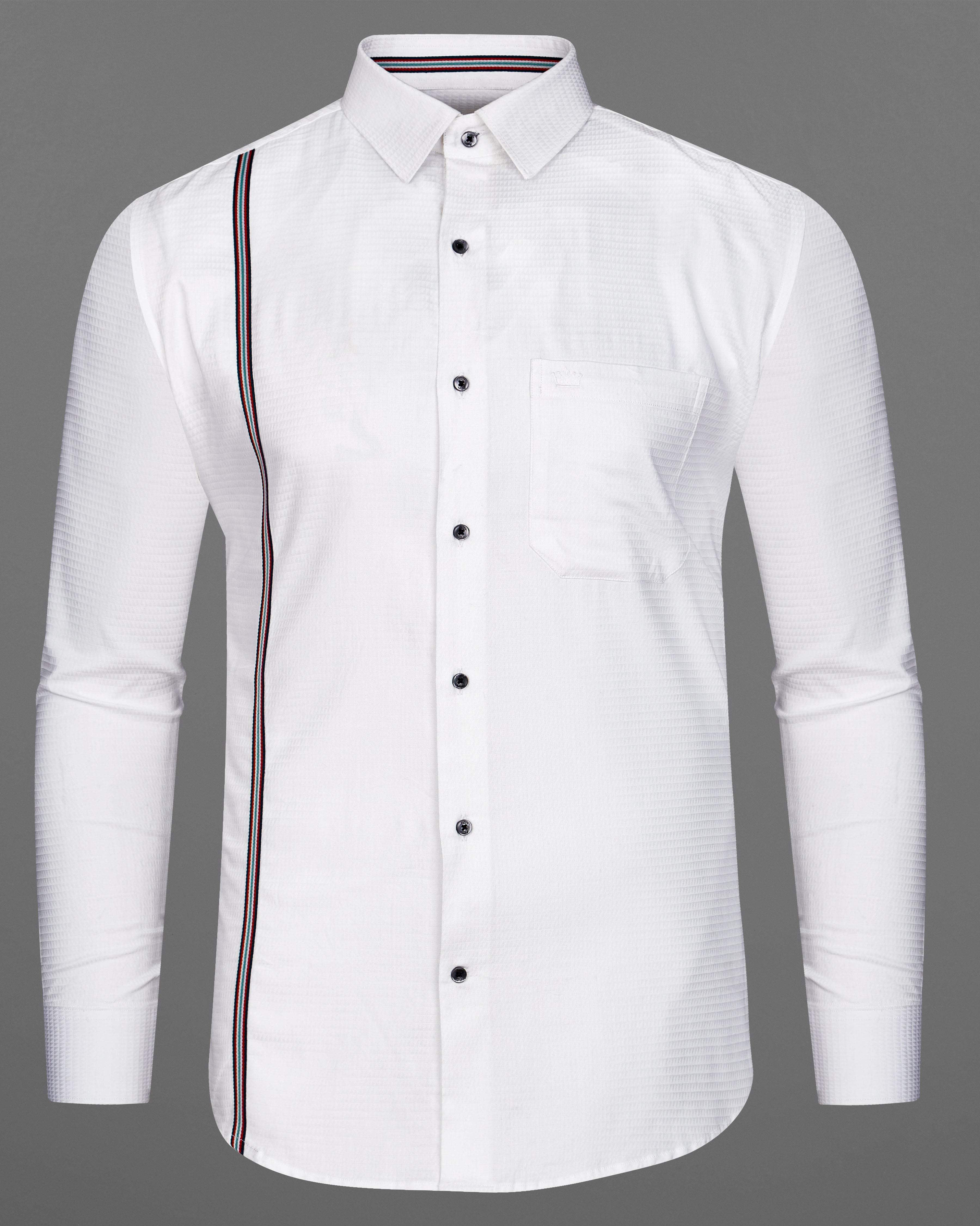 Bright White with Multicolour Striped Dobby Textured Premium Giza Cotton Designer Shirt 8966-BLK-P582-38, 8966-BLK-P582-H-38, 8966-BLK-P582-39, 8966-BLK-P582-H-39, 8966-BLK-P582-40, 8966-BLK-P582-H-40, 8966-BLK-P582-42, 8966-BLK-P582-H-42, 8966-BLK-P582-44, 8966-BLK-P582-H-44, 8966-BLK-P582-46, 8966-BLK-P582-H-46, 8966-BLK-P582-48, 8966-BLK-P582-H-48, 8966-BLK-P582-50, 8966-BLK-P582-H-50, 8966-BLK-P582-52, 8966-BLK-P582-H-52