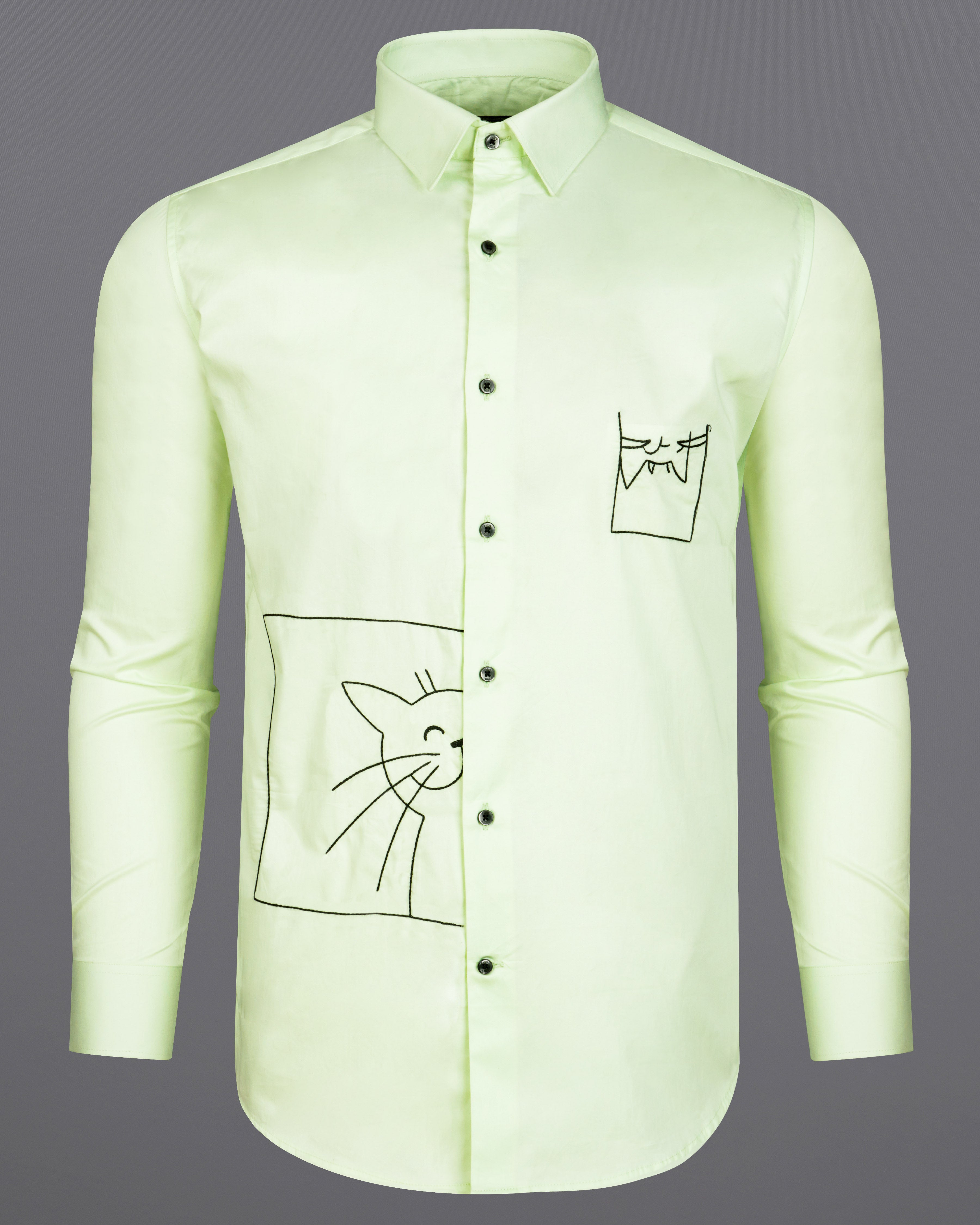 Periglacial Green with Black Subtle Sheen Embroidered Super Soft Premium Cotton Shirt 9021-BLK-E34-38, 9021-BLK-E34-H-38, 9021-BLK-E34-39, 9021-BLK-E34-H-39, 9021-BLK-E34-40, 9021-BLK-E34-H-40, 9021-BLK-E34-42, 9021-BLK-E34-H-42, 9021-BLK-E34-44, 9021-BLK-E34-H-44, 9021-BLK-E34-46, 9021-BLK-E34-H-46, 9021-BLK-E34-48, 9021-BLK-E34-H-48, 9021-BLK-E34-50, 9021-BLK-E34-H-50, 9021-BLK-E34-52, 9021-BLK-E34-H-52