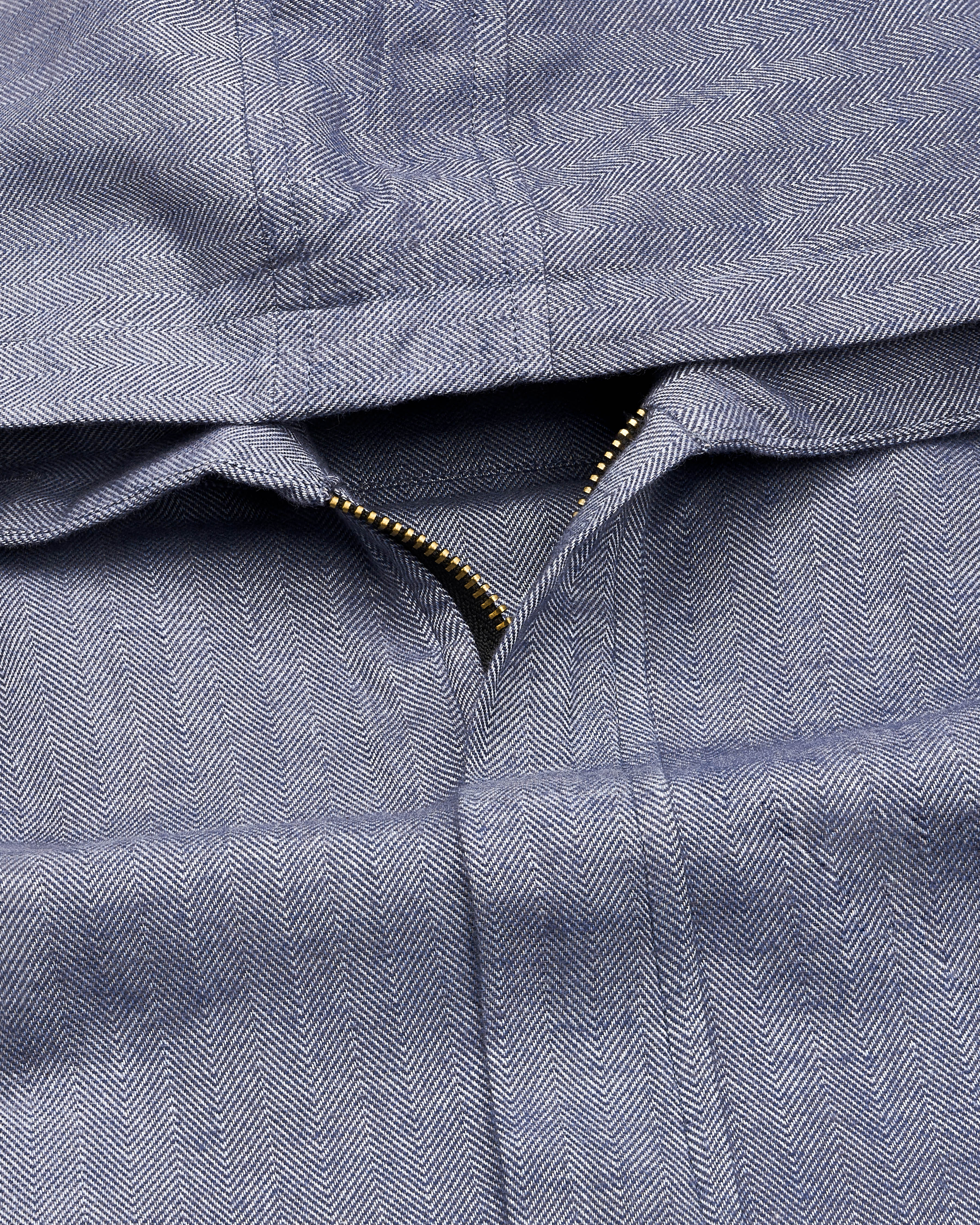 Waterloo Gray and Black Royal Oxford Designer Hoodie Shirt with Zipper Closure