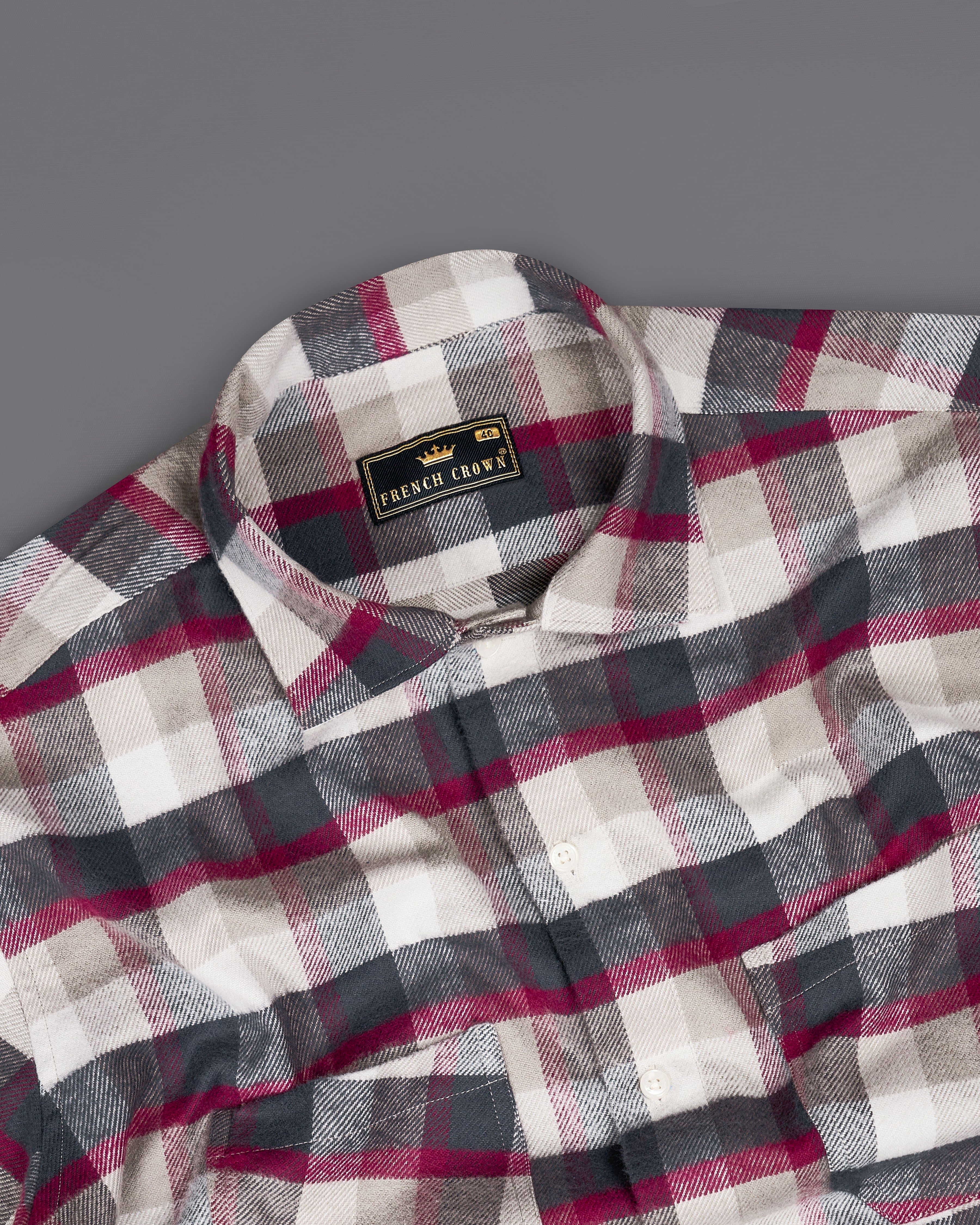 Tuna Gray and Oyster Brown Checked with Brown Patches Flannel Designer Shirt 9058-CA-OS-P133-38, 9058-CA-OS-P133-H-38, 9058-CA-OS-P133-39, 9058-CA-OS-P133-H-39, 9058-CA-OS-P133-40, 9058-CA-OS-P133-H-40, 9058-CA-OS-P133-42, 9058-CA-OS-P133-H-42, 9058-CA-OS-P133-44, 9058-CA-OS-P133-H-44, 9058-CA-OS-P133-46, 9058-CA-OS-P133-H-46, 9058-CA-OS-P133-48, 9058-CA-OS-P133-H-48, 9058-CA-OS-P133-50, 9058-CA-OS-P133-H-50, 9058-CA-OS-P133-52, 9058-CA-OS-P133-H-52