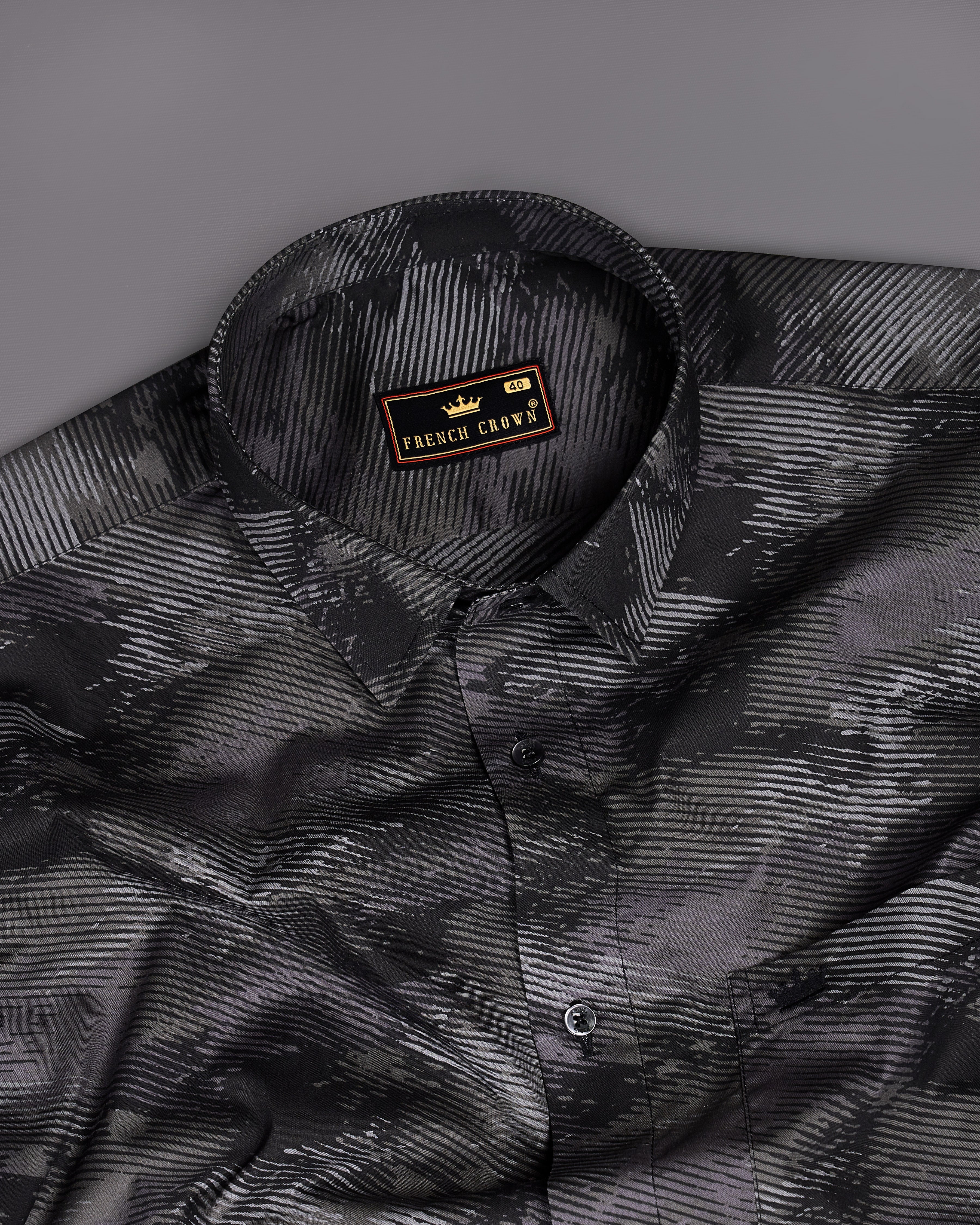 Wenge Gray with Black Premium Cotton Shirt 9134-BLK-38,9134-BLK-H-38,9134-BLK-39,9134-BLK-H-39,9134-BLK-40,9134-BLK-H-40,9134-BLK-42,9134-BLK-H-42,9134-BLK-44,9134-BLK-H-44,9134-BLK-46,9134-BLK-H-46,9134-BLK-48,9134-BLK-H-48,9134-BLK-50,9134-BLK-H-50,9134-BLK-52,9134-BLK-H-52