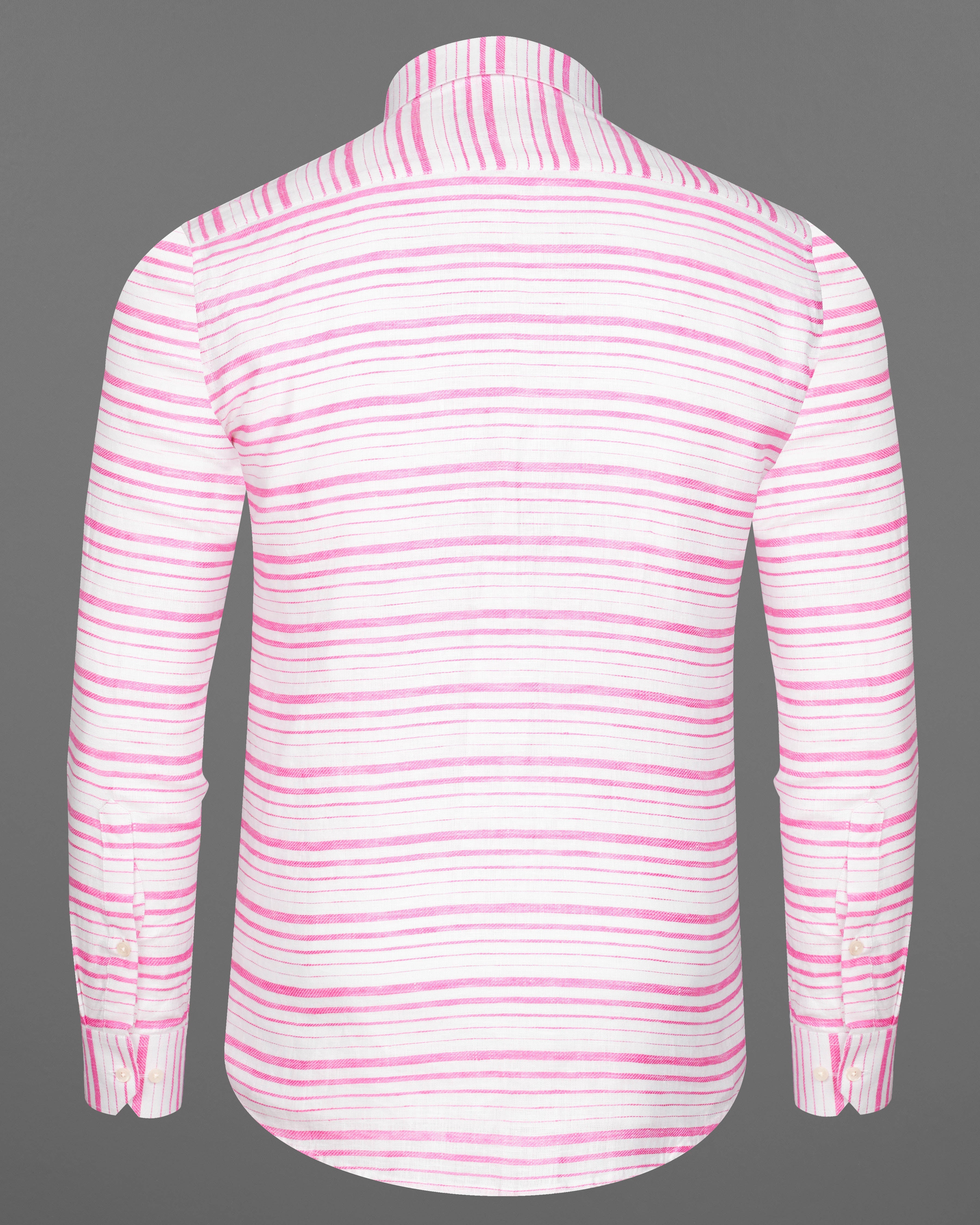 Bright White with Thulian Pink Striped Luxurious Linen Shirt 9218-BD-38,9218-BD-H-38,9218-BD-39,9218-BD-H-39,9218-BD-40,9218-BD-H-40,9218-BD-42,9218-BD-H-42,9218-BD-44,9218-BD-H-44,9218-BD-46,9218-BD-H-46,9218-BD-48,9218-BD-H-48,9218-BD-50,9218-BD-H-50,9218-BD-52,9218-BD-H-52