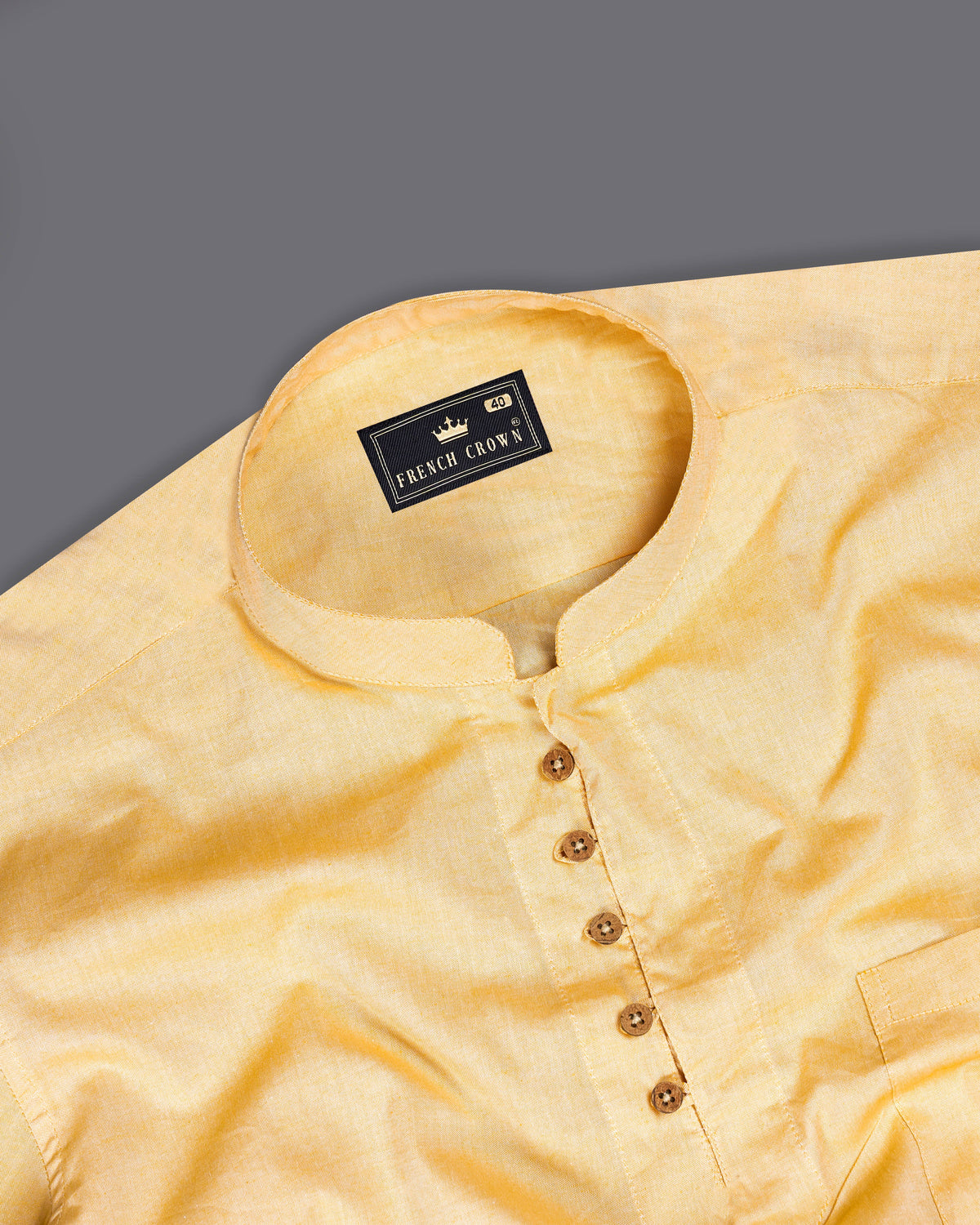 Walnut Yellow Royal Oxford Kurta Shirt 9222-KS-38,9222-KS-H-38,9222-KS-39,9222-KS-H-39,9222-KS-40,9222-KS-H-40,9222-KS-42,9222-KS-H-42,9222-KS-44,9222-KS-H-44,9222-KS-46,9222-KS-H-46,9222-KS-48,9222-KS-H-48,9222-KS-50,9222-KS-H-50,9222-KS-52,9222-KS-H-52