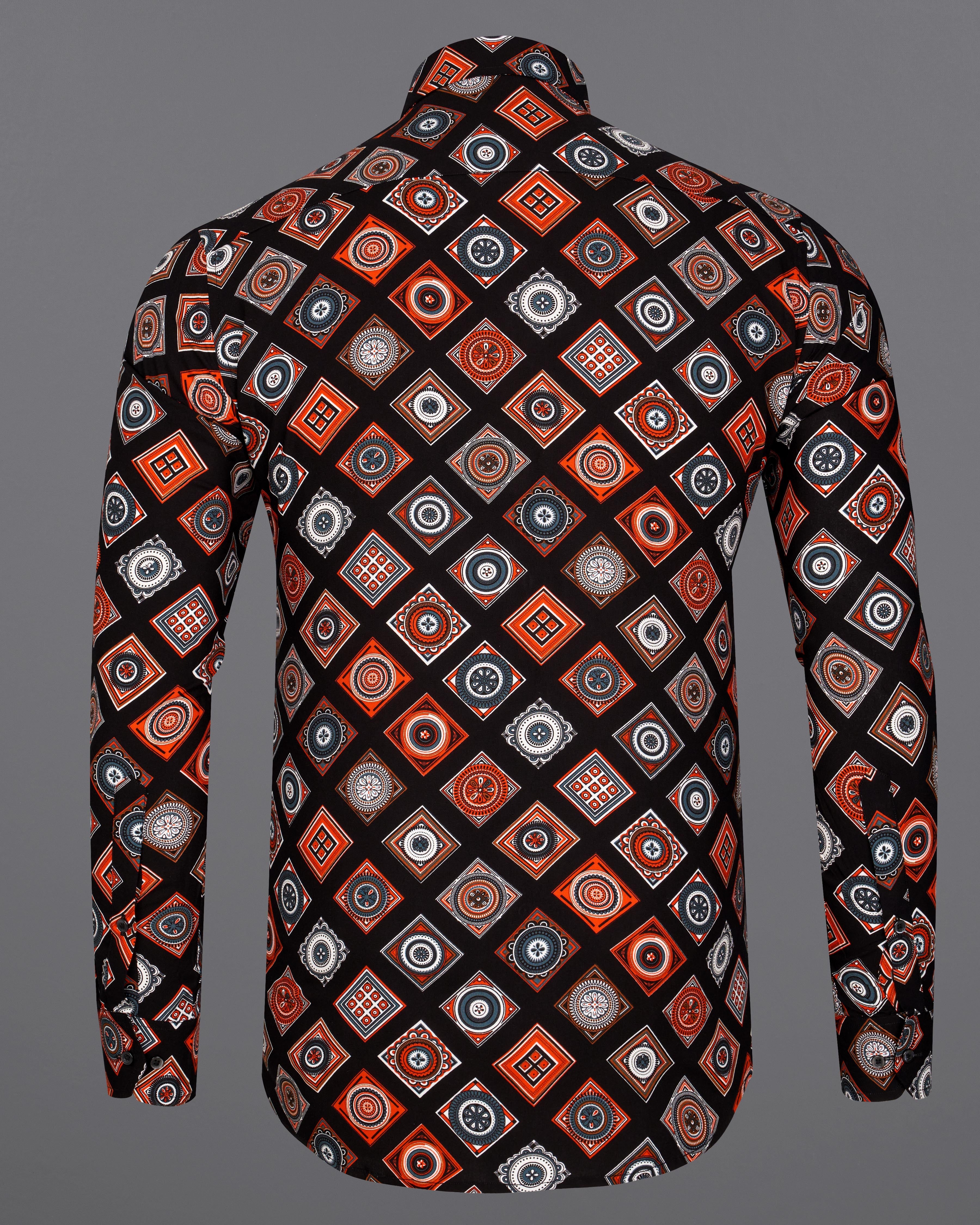 Jade Black with Multicolour Bohemian Printed Premium Tencel Shirt 9275-BLK-38,9275-BLK-H-38,9275-BLK-39,9275-BLK-H-39,9275-BLK-40,9275-BLK-H-40,9275-BLK-42,9275-BLK-H-42,9275-BLK-44,9275-BLK-H-44,9275-BLK-46,9275-BLK-H-46,9275-BLK-48,9275-BLK-H-48,9275-BLK-50,9275-BLK-H-50,9275-BLK-52,9275-BLK-H-52