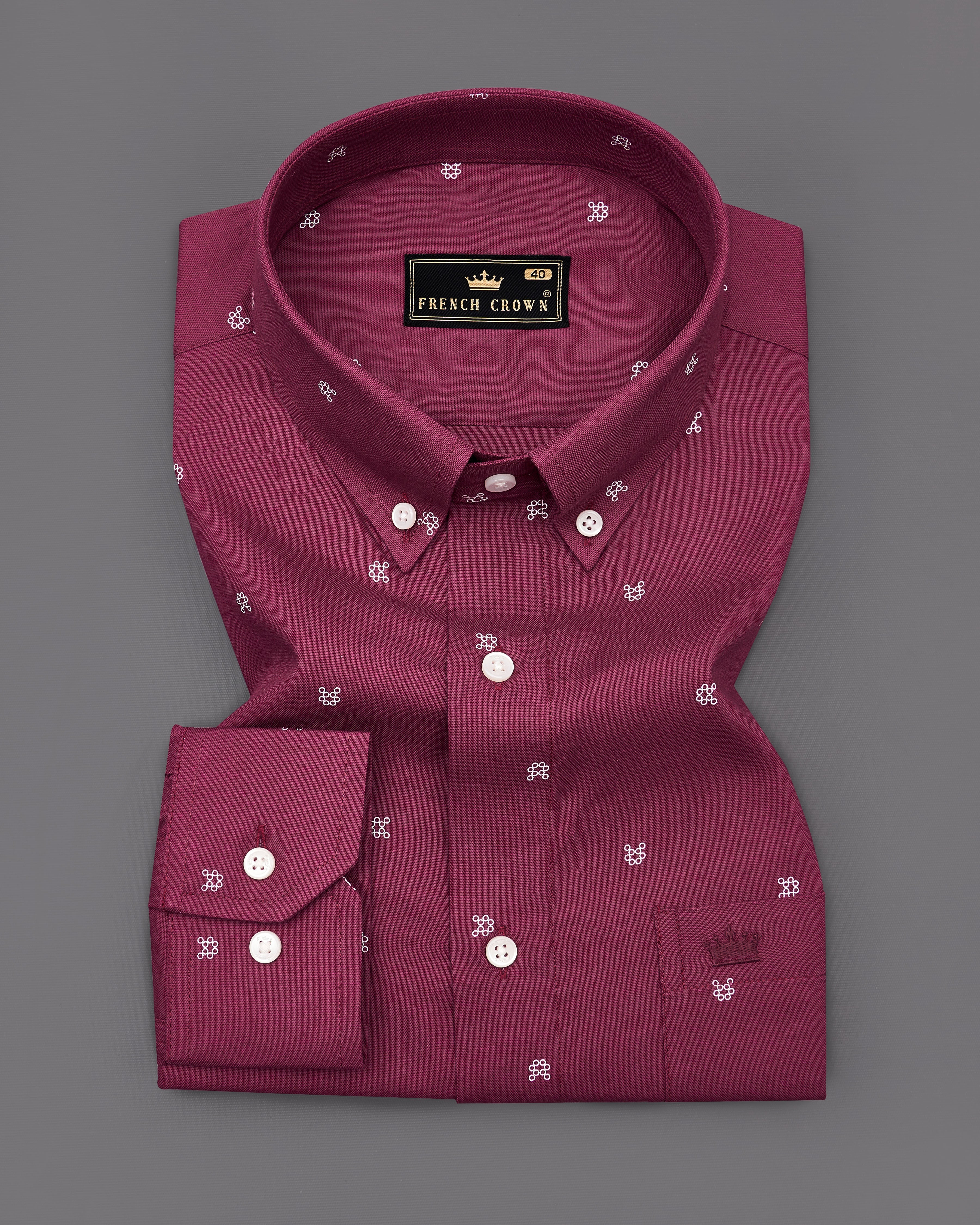 Mauve Maroon and White Royal Oxford Shirt 9329-BD-38, 9329-BD-H-38, 9329-BD-39, 9329-BD-H-39, 9329-BD-40, 9329-BD-H-40, 9329-BD-42, 9329-BD-H-42, 9329-BD-44, 9329-BD-H-44, 9329-BD-46, 9329-BD-H-46, 9329-BD-48, 9329-BD-H-48, 9329-BD-50, 9329-BD-H-50, 9329-BD-52, 9329-BD-H-52