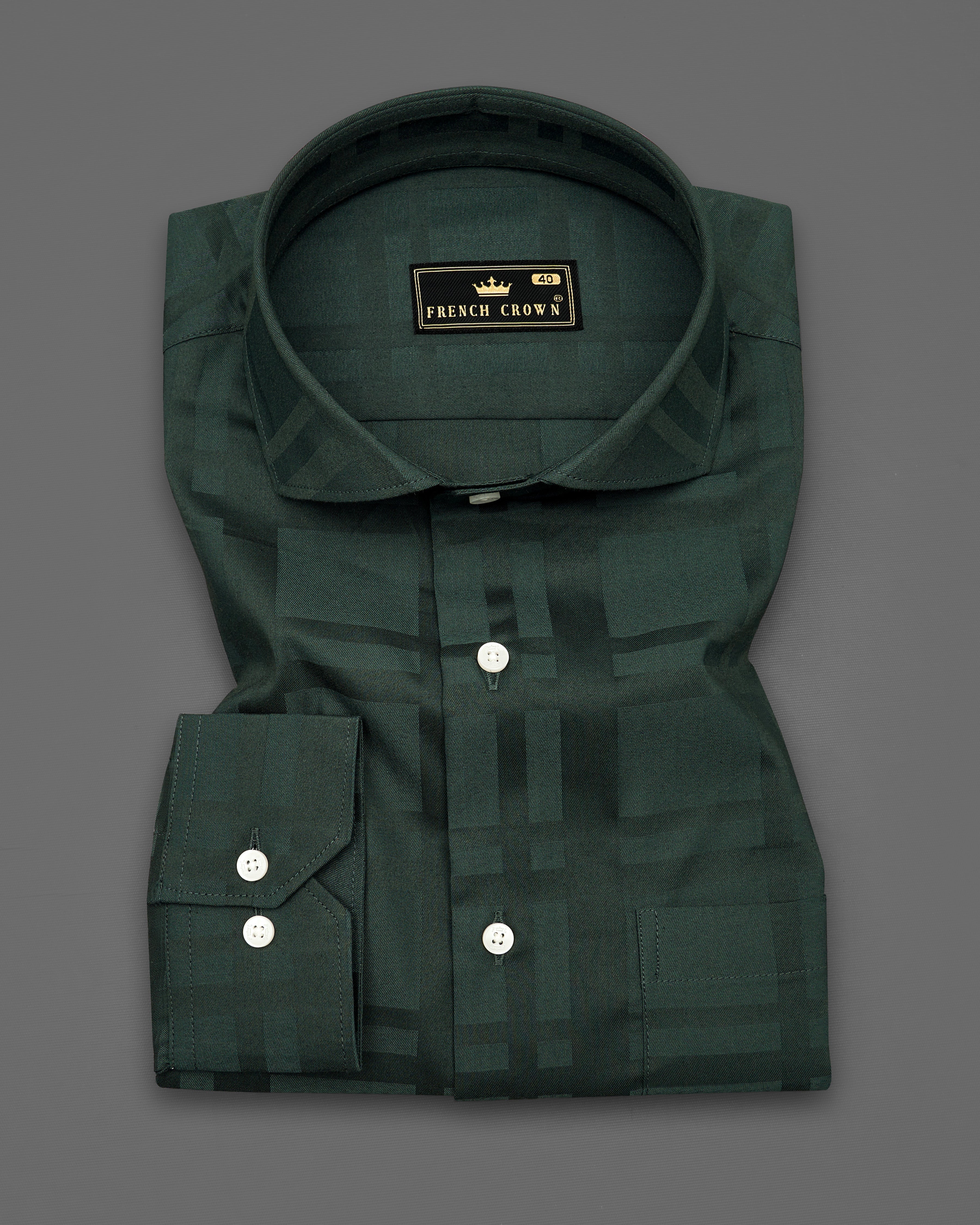 Iridium Green Plaid Dobby Textured Premium Giza Cotton Shirt 9343-CA-38, 9343-CA-H-38, 9343-CA-39, 9343-CA-H-39, 9343-CA-40, 9343-CA-H-40, 9343-CA-42, 9343-CA-H-42, 9343-CA-44, 9343-CA-H-44, 9343-CA-46, 9343-CA-H-46, 9343-CA-48, 9343-CA-H-48, 9343-CA-50, 9343-CA-H-50, 9343-CA-52, 9343-CA-H-52