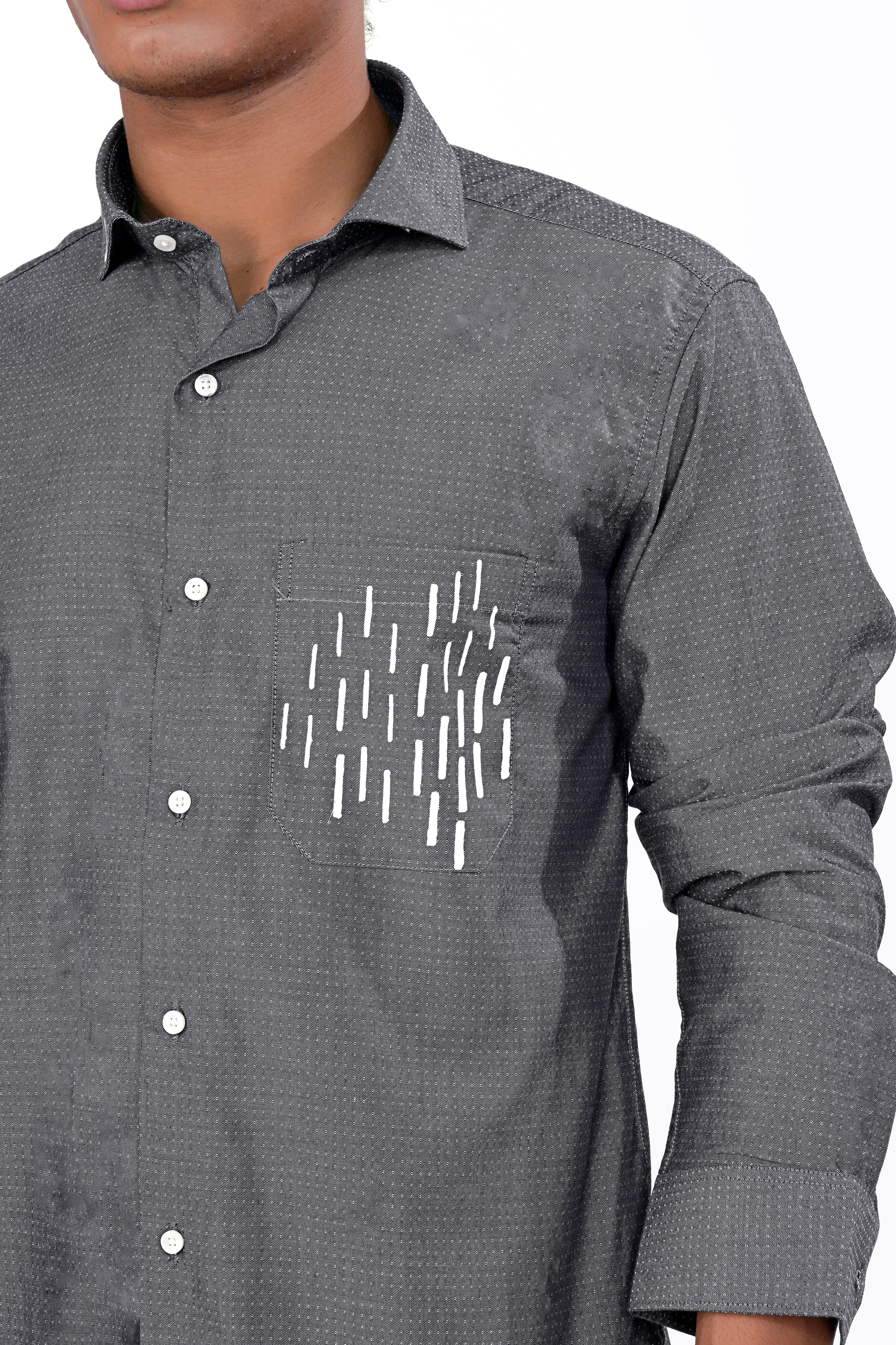 Gravel Gray Hand Painted Twill Premium Cotton Designer Shirt 9435-CA-ART-38, 9435-CA-ART-H-38, 9435-CA-ART-39, 9435-CA-ART-H-39, 9435-CA-ART-40, 9435-CA-ART-H-40, 9435-CA-ART-42, 9435-CA-ART-H-42, 9435-CA-ART-44, 9435-CA-ART-H-44, 9435-CA-ART-46, 9435-CA-ART-H-46, 9435-CA-ART-48, 9435-CA-ART-H-48, 9435-CA-ART-50, 9435-CA-ART-H-50, 9435-CA-ART-52, 9435-CA-ART-H-52