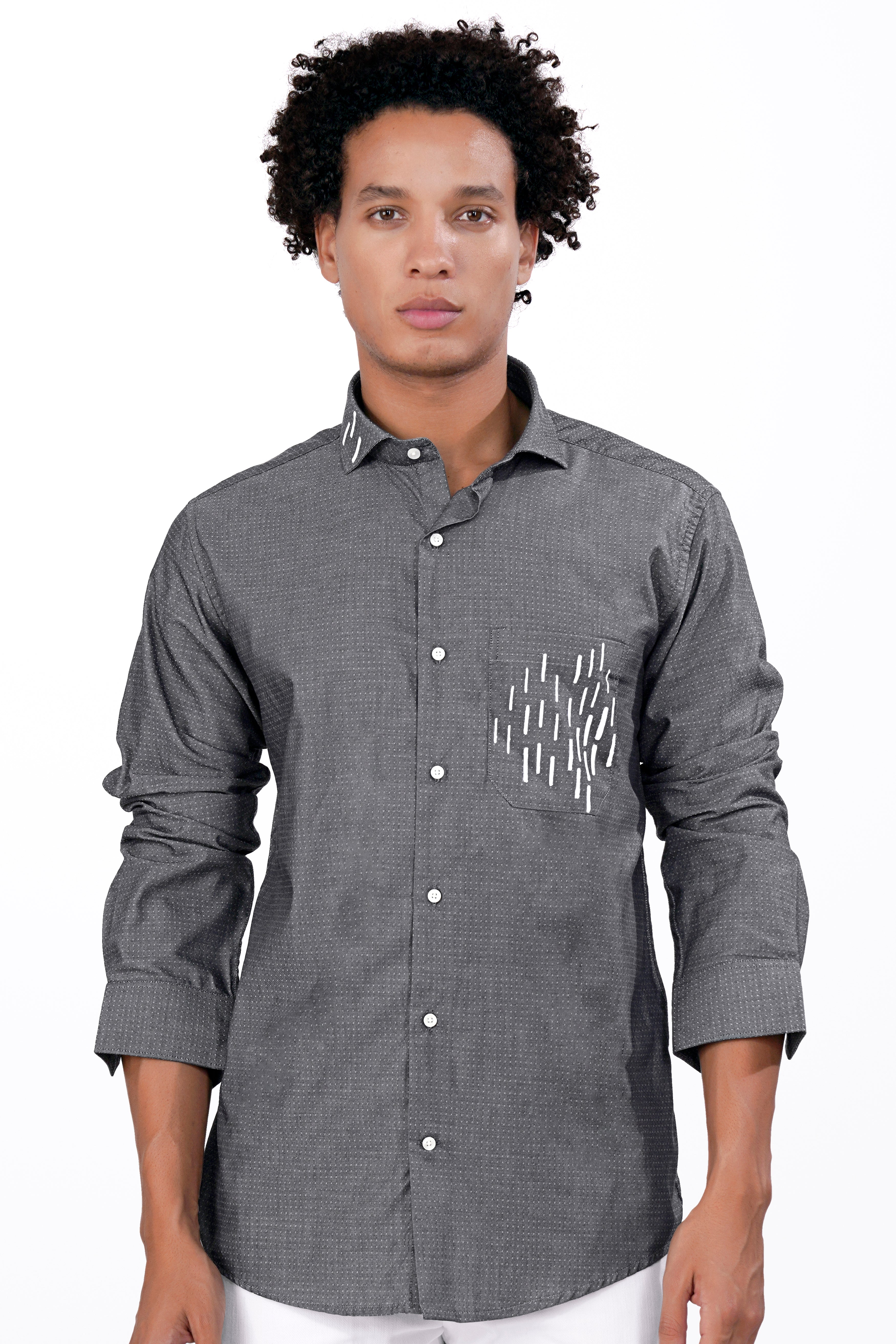 Gravel Gray Hand Painted Twill Premium Cotton Designer Shirt 9435-CA-ART-38, 9435-CA-ART-H-38, 9435-CA-ART-39, 9435-CA-ART-H-39, 9435-CA-ART-40, 9435-CA-ART-H-40, 9435-CA-ART-42, 9435-CA-ART-H-42, 9435-CA-ART-44, 9435-CA-ART-H-44, 9435-CA-ART-46, 9435-CA-ART-H-46, 9435-CA-ART-48, 9435-CA-ART-H-48, 9435-CA-ART-50, 9435-CA-ART-H-50, 9435-CA-ART-52, 9435-CA-ART-H-52