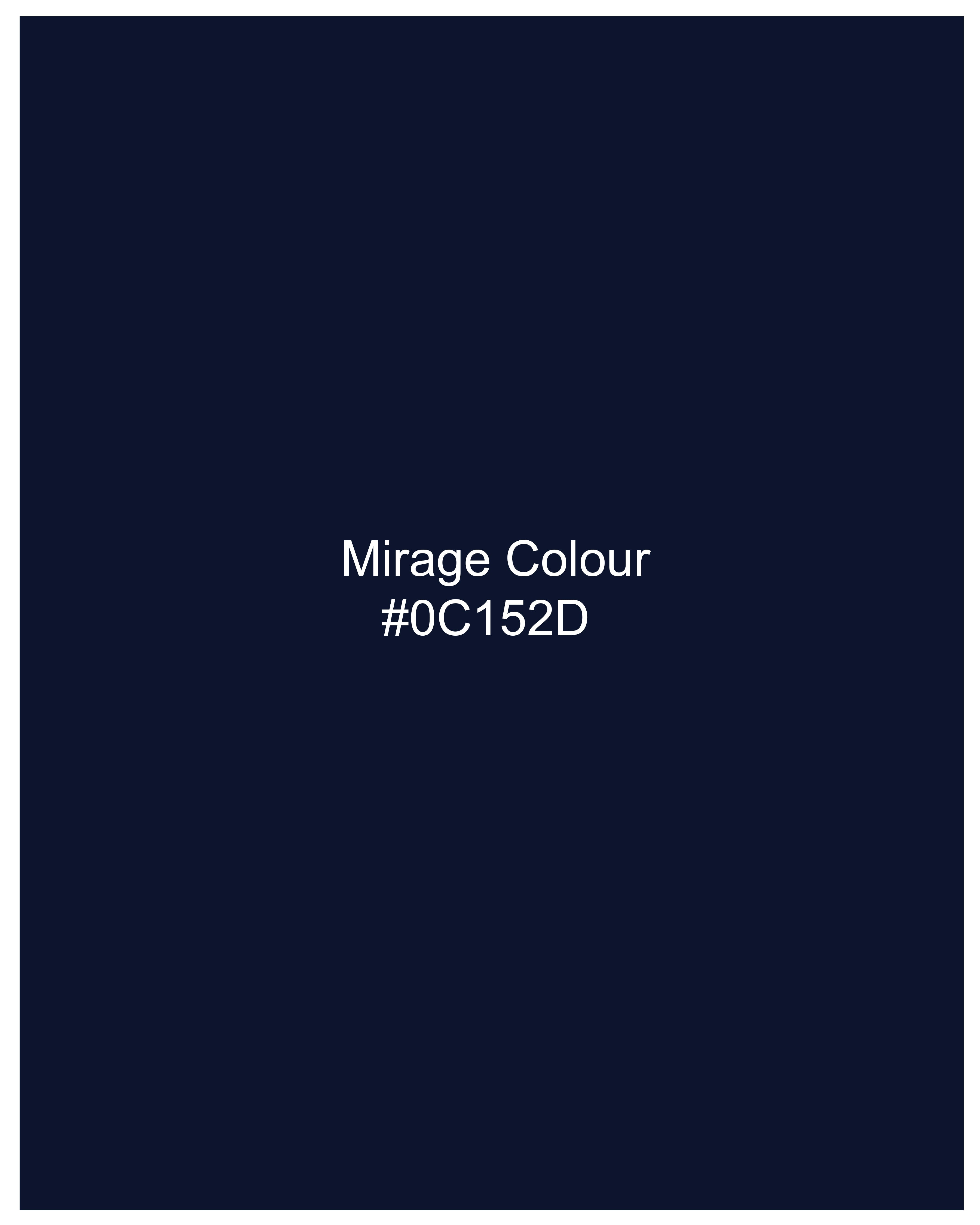 Mirage Blue Flannel Hoodie Shirt with Zipper Closure