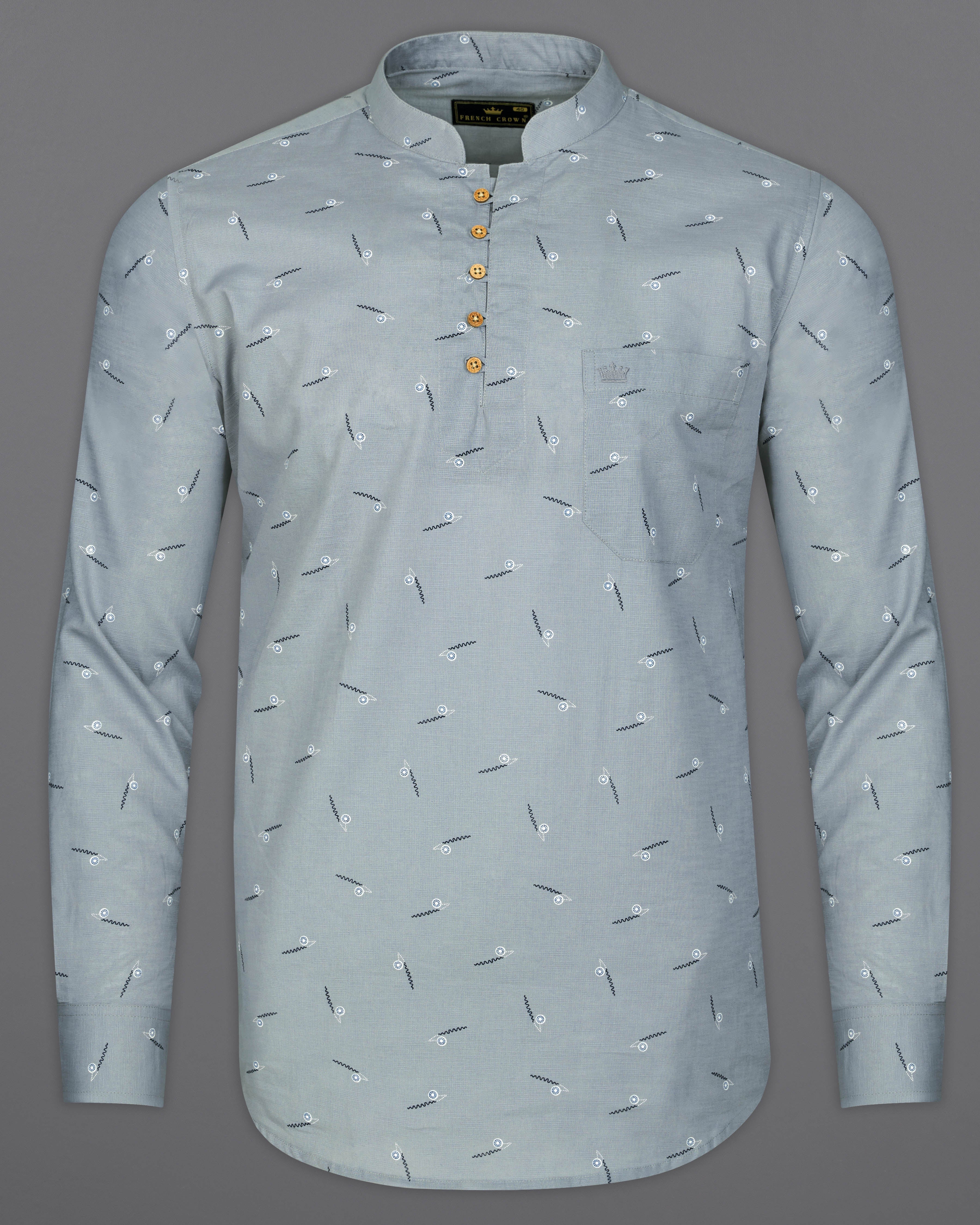 Cadet Gray Luxurious Linen Textured Kurta Shirt 9502-KS-38, 9502-KS-H-38, 9502-KS-39, 9502-KS-H-39, 9502-KS-40, 9502-KS-H-40, 9502-KS-42, 9502-KS-H-42, 9502-KS-44, 9502-KS-H-44, 9502-KS-46, 9502-KS-H-46, 9502-KS-48, 9502-KS-H-48, 9502-KS-50, 9502-KS-H-50, 9502-KS-52, 9502-KS-H-52