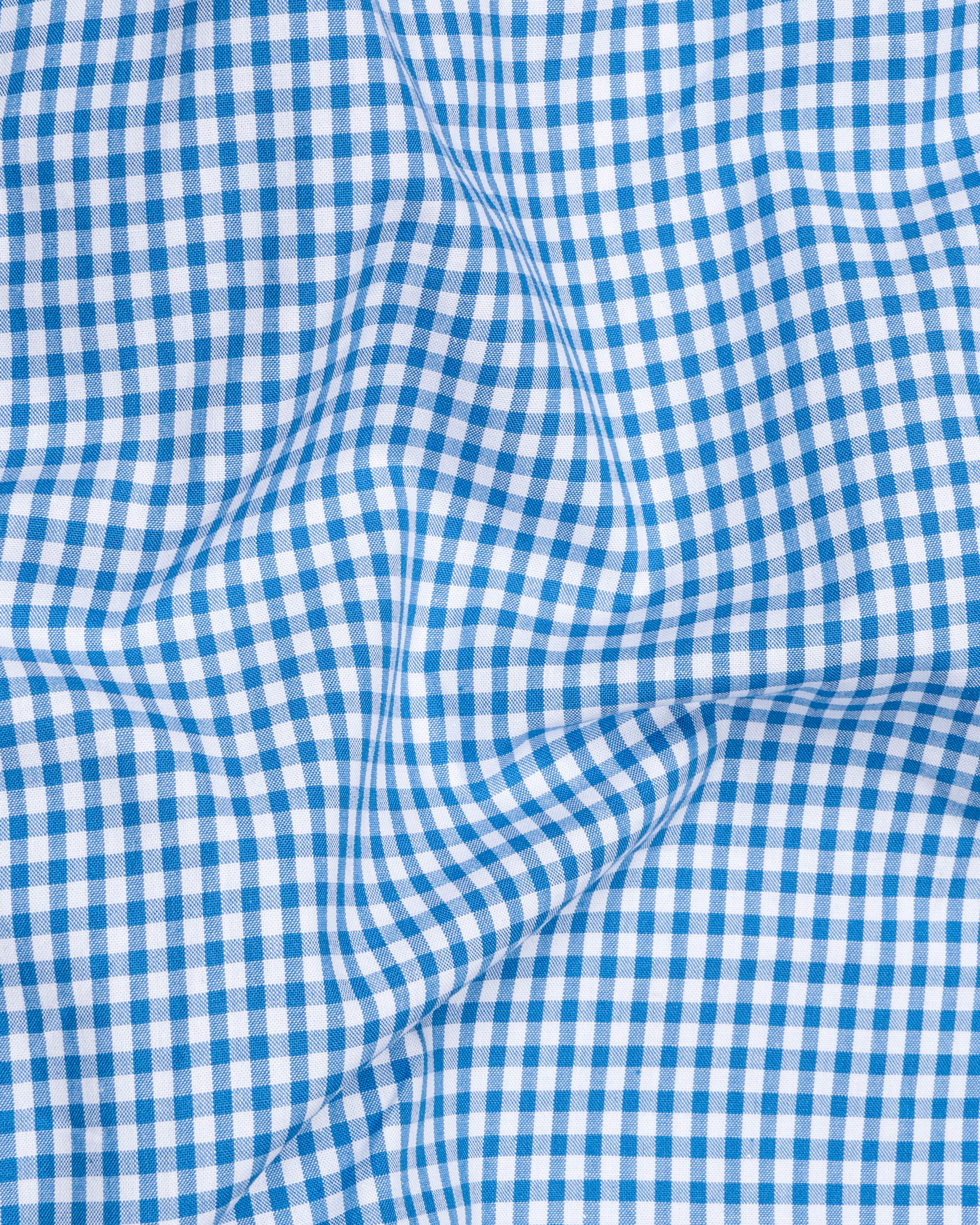 Persian Blue and White Checkered Premium Cotton Designer Shirt         9552-CC-SS-P462-H-38, 9552-CC-SS-P462-H-39, 9552-CC-SS-P462-H-40, 9552-CC-SS-P462-H-42, 9552-CC-SS-P462-H-44, 9552-CC-SS-P462-H-46, 9552-CC-SS-P462-H-48, 9552-CC-SS-P462-H-50,  9552-CC-SS-P462-H-52