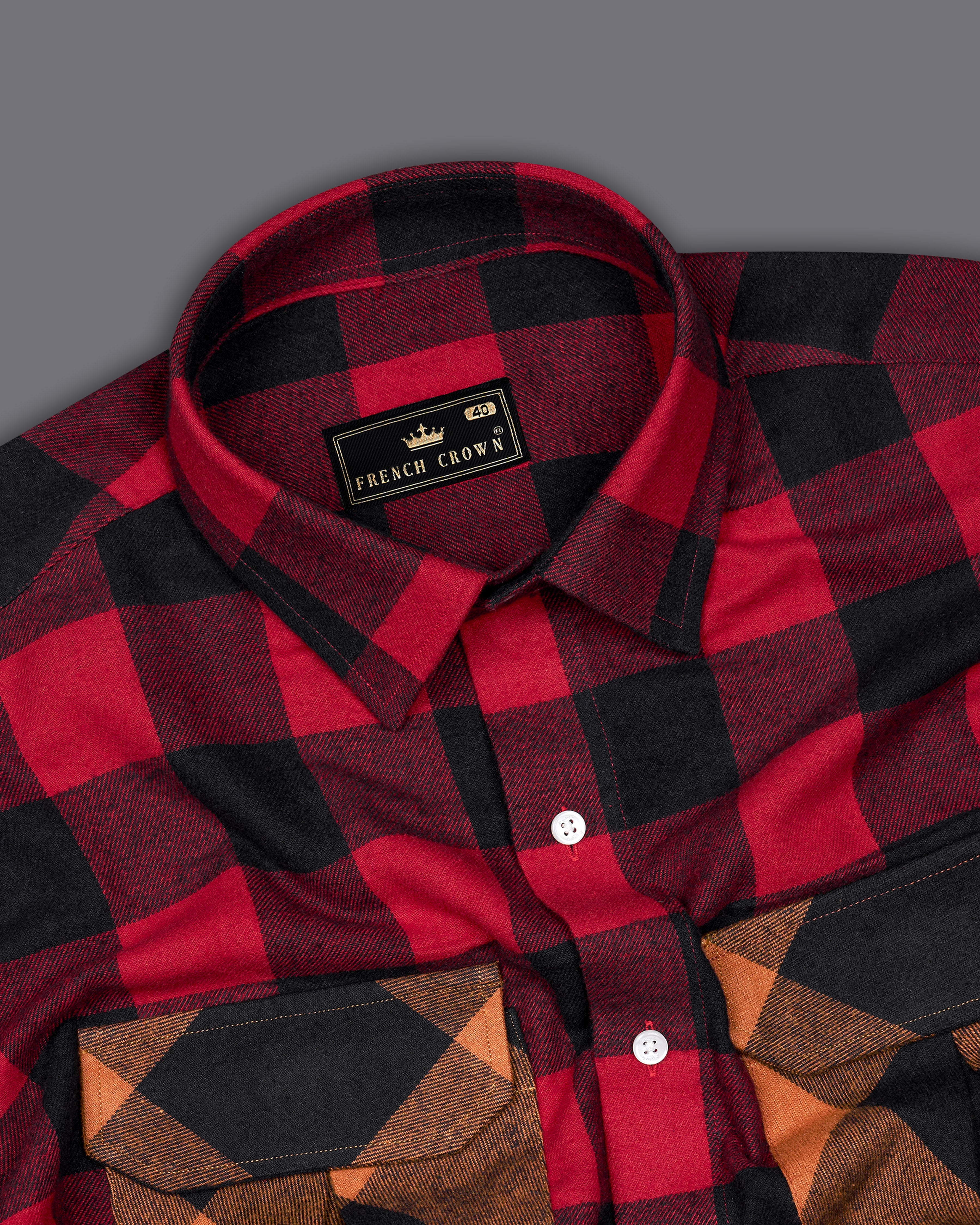 Shiraz Red and Black Checked Flannel Designer OverShirt 9600-OS-FP-38,9600-OS-FP-H-38,9600-OS-FP-39,9600-OS-FP-H-39,9600-OS-FP-40,9600-OS-FP-H-40,9600-OS-FP-42,9600-OS-FP-H-42,9600-OS-FP-44,9600-OS-FP-H-44,9600-OS-FP-46,9600-OS-FP-H-46,9600-OS-FP-48,9600-OS-FP-H-48,9600-OS-FP-50,9600-OS-FP-H-50,9600-OS-FP-52,9600-OS-FP-H-52