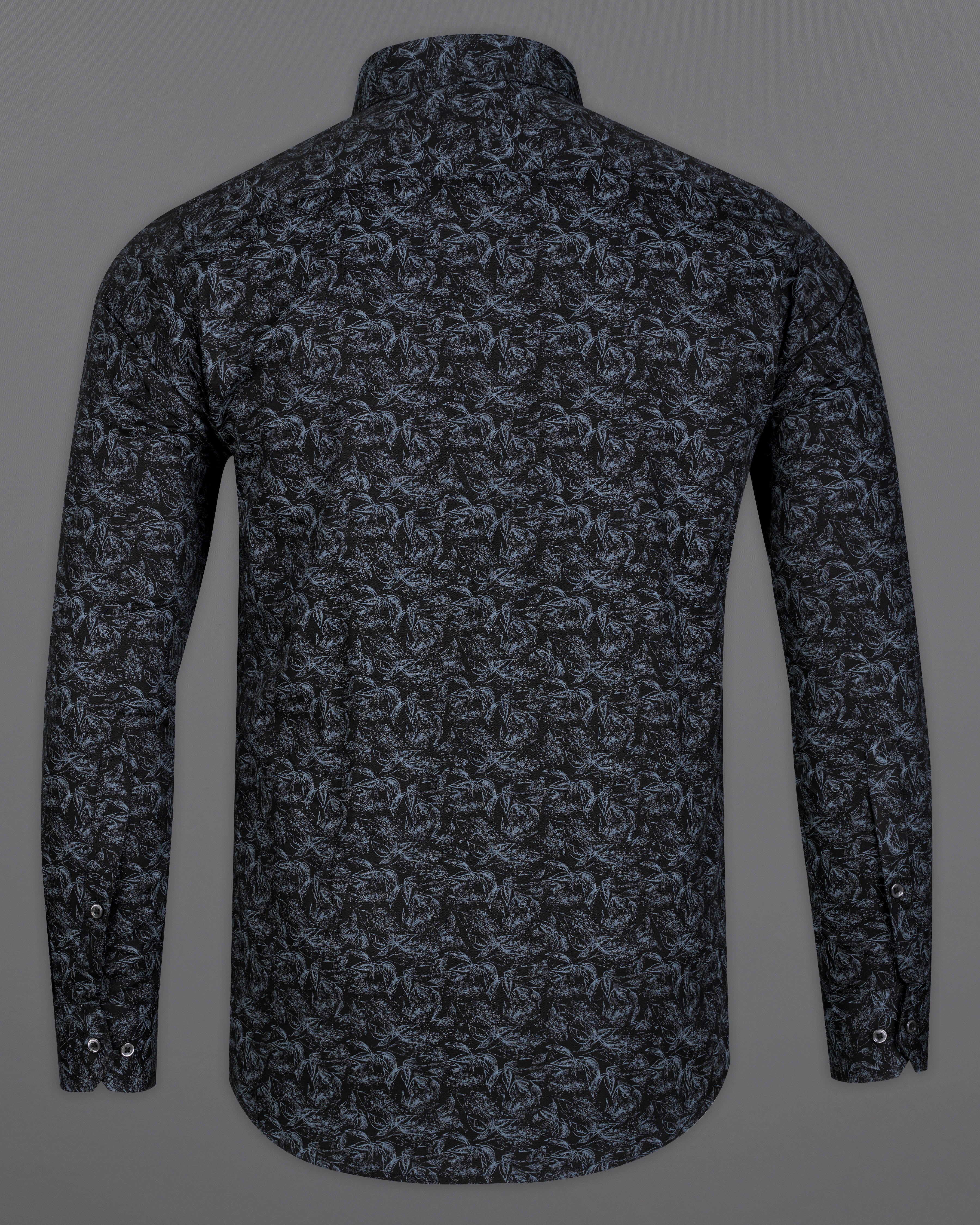 Jade Black and Comet Gray Leaves Printed Twill Premium Cotton Shirt 9622-BD-BLK-38,9622-BD-BLK-H-38,9622-BD-BLK-39,9622-BD-BLK-H-39,9622-BD-BLK-40,9622-BD-BLK-H-40,9622-BD-BLK-42,9622-BD-BLK-H-42,9622-BD-BLK-44,9622-BD-BLK-H-44,9622-BD-BLK-46,9622-BD-BLK-H-46,9622-BD-BLK-48,9622-BD-BLK-H-48,9622-BD-BLK-50,9622-BD-BLK-H-50,9622-BD-BLK-52,9622-BD-BLK-H-52