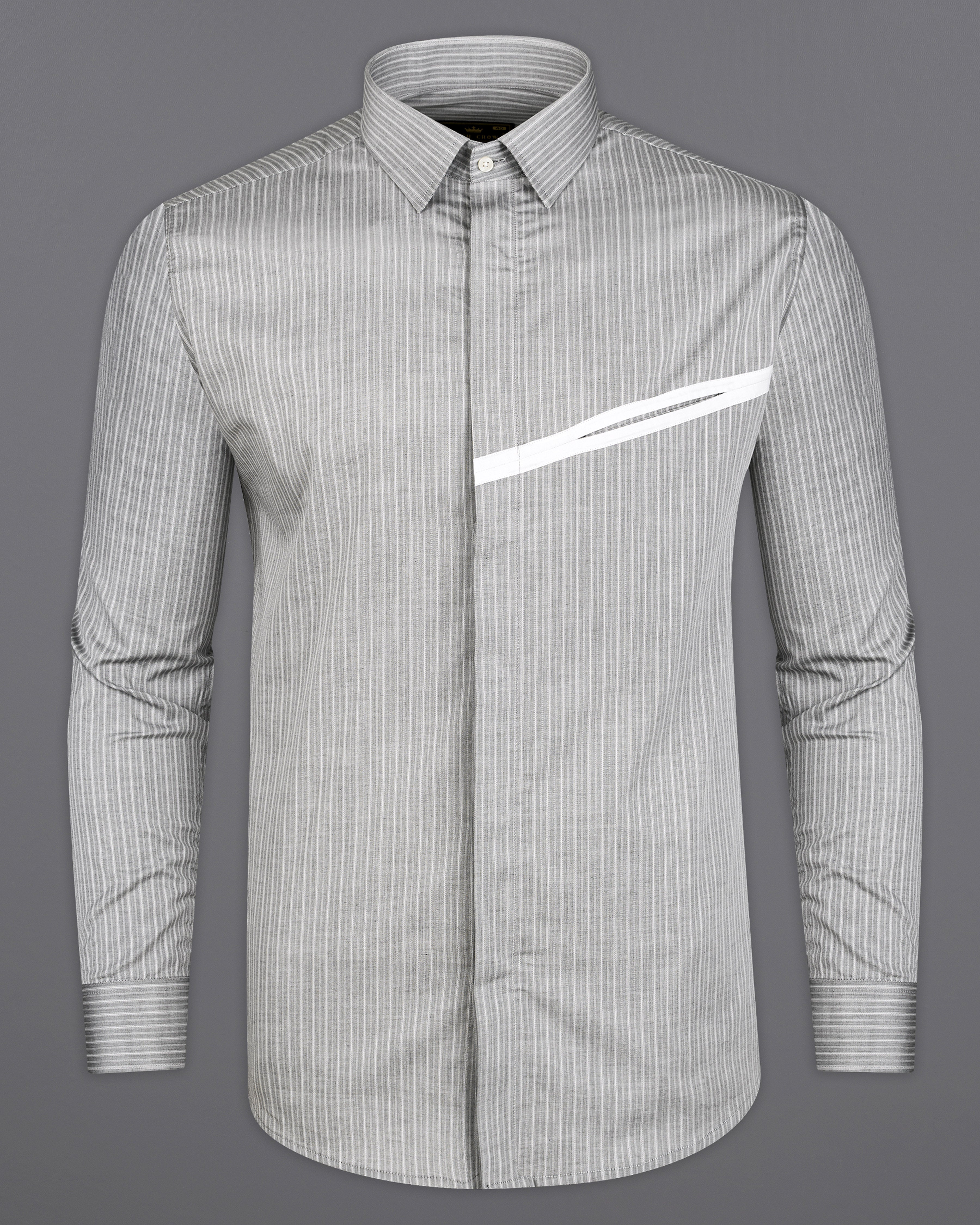 Martini Gray with Geyser Gray with White Patch Work Dobby Giza Cotton Shirt 9630-P232-38,9630-P232-H-38,9630-P232-39,9630-P232-H-39,9630-P232-40,9630-P232-H-40,9630-P232-42,9630-P232-H-42,9630-P232-44,9630-P232-H-44,9630-P232-46,9630-P232-H-46,9630-P232-48,9630-P232-H-48,9630-P232-50,9630-P232-H-50,9630-P232-52,9630-P232-H-52